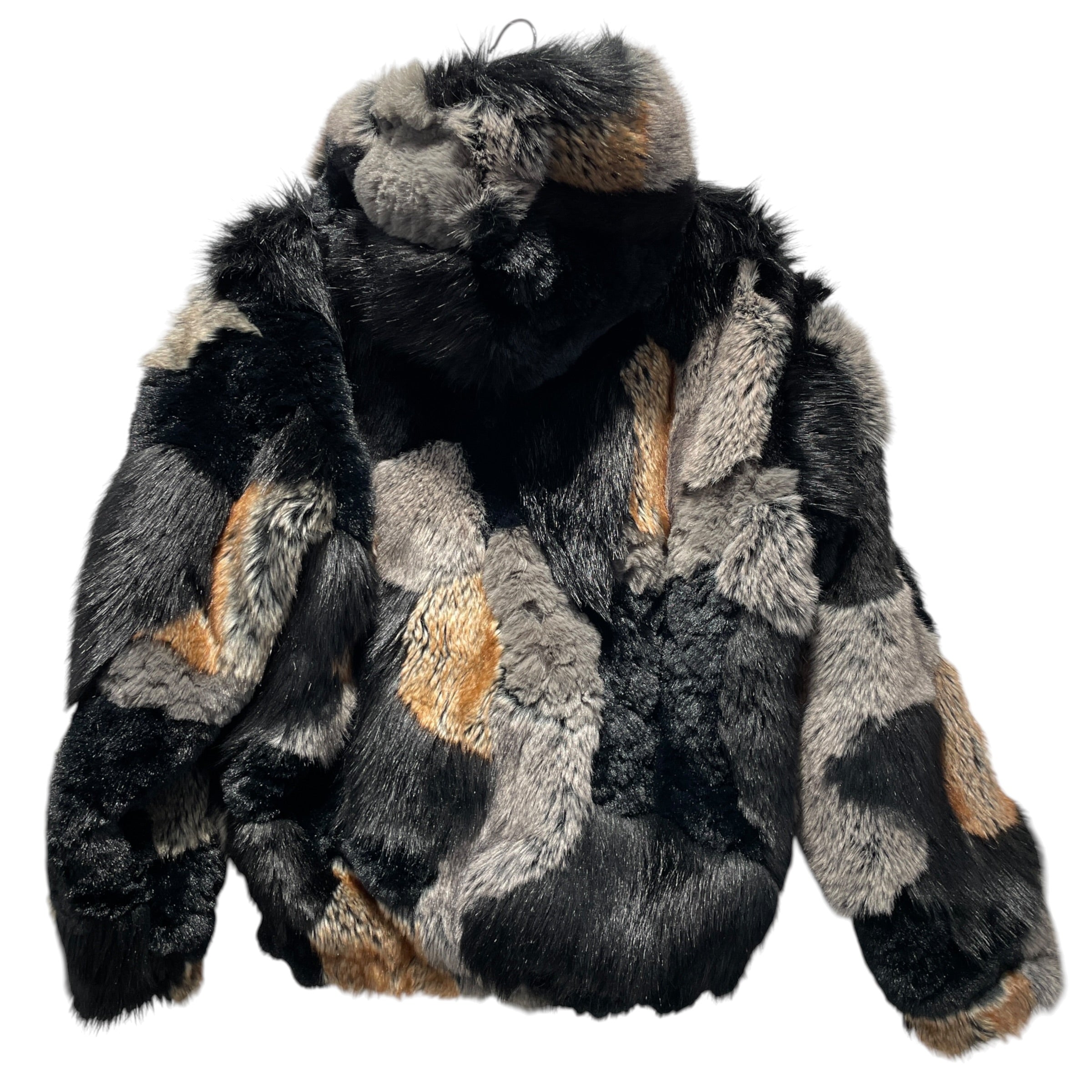 Supreme/Jacket/M/Faux Fur/MLT/windstopper patchwork hooded view 2
