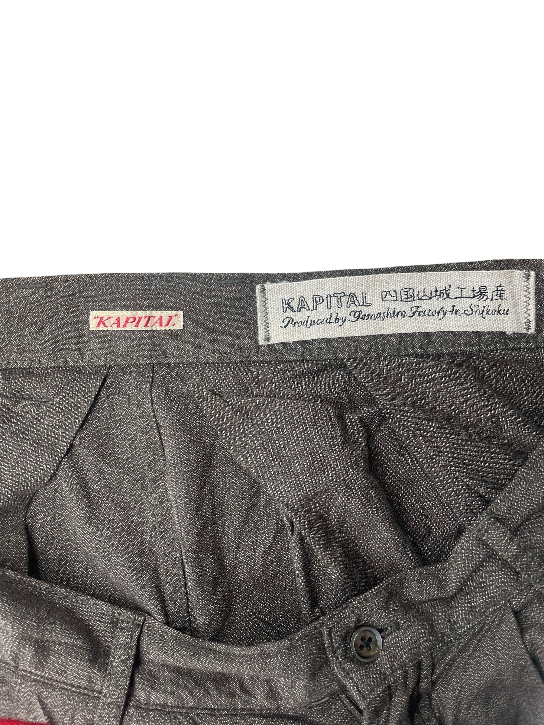 KAPITAL/Shorts/XS/Cotton/BRW/BROWN KAPTIAL BUTTON SHORTS view 4