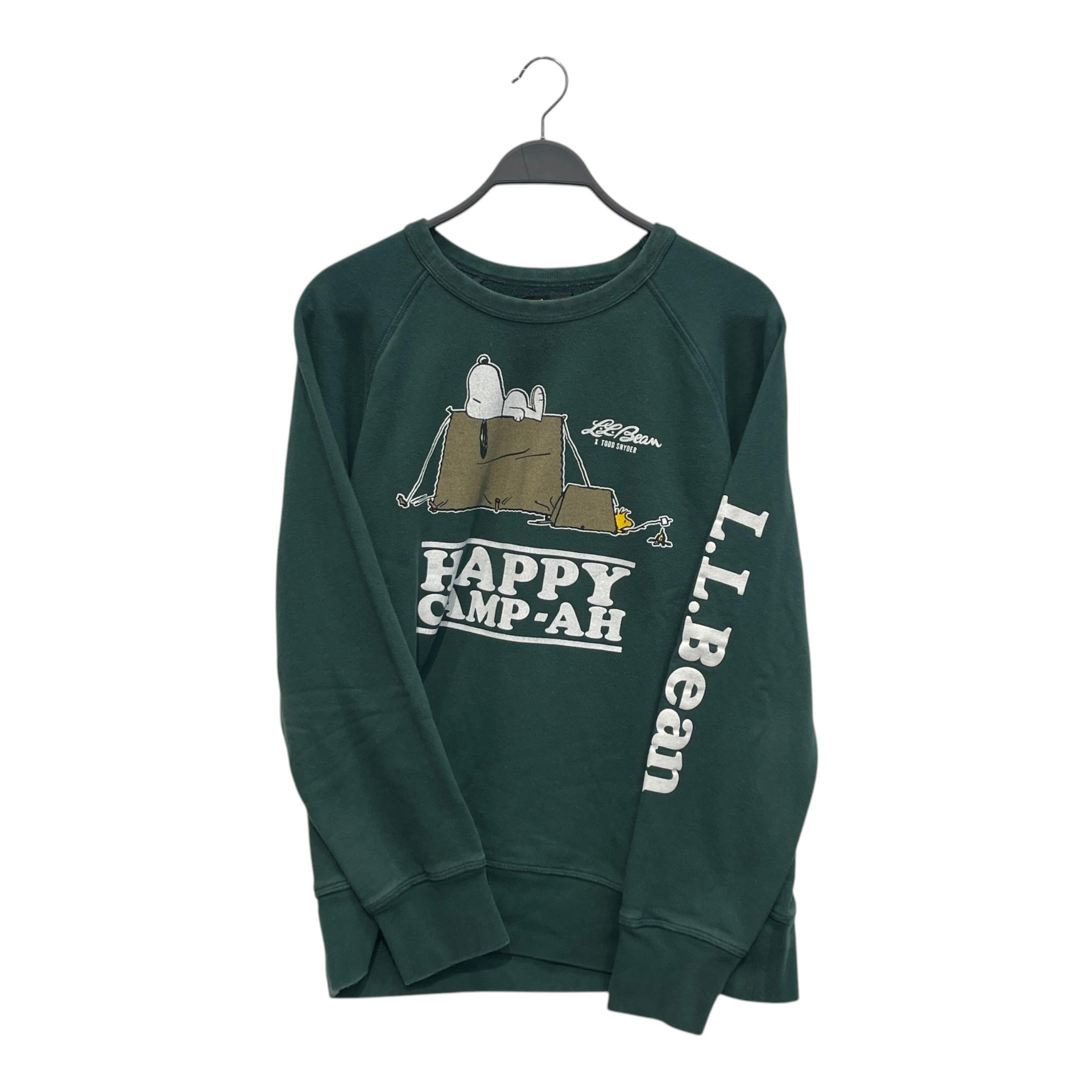 L.L.Bean/TODD SNYDER/Sweatshirt/XL/Cotton/GRN/HAPPY CAMPAH SNOOPY view 1