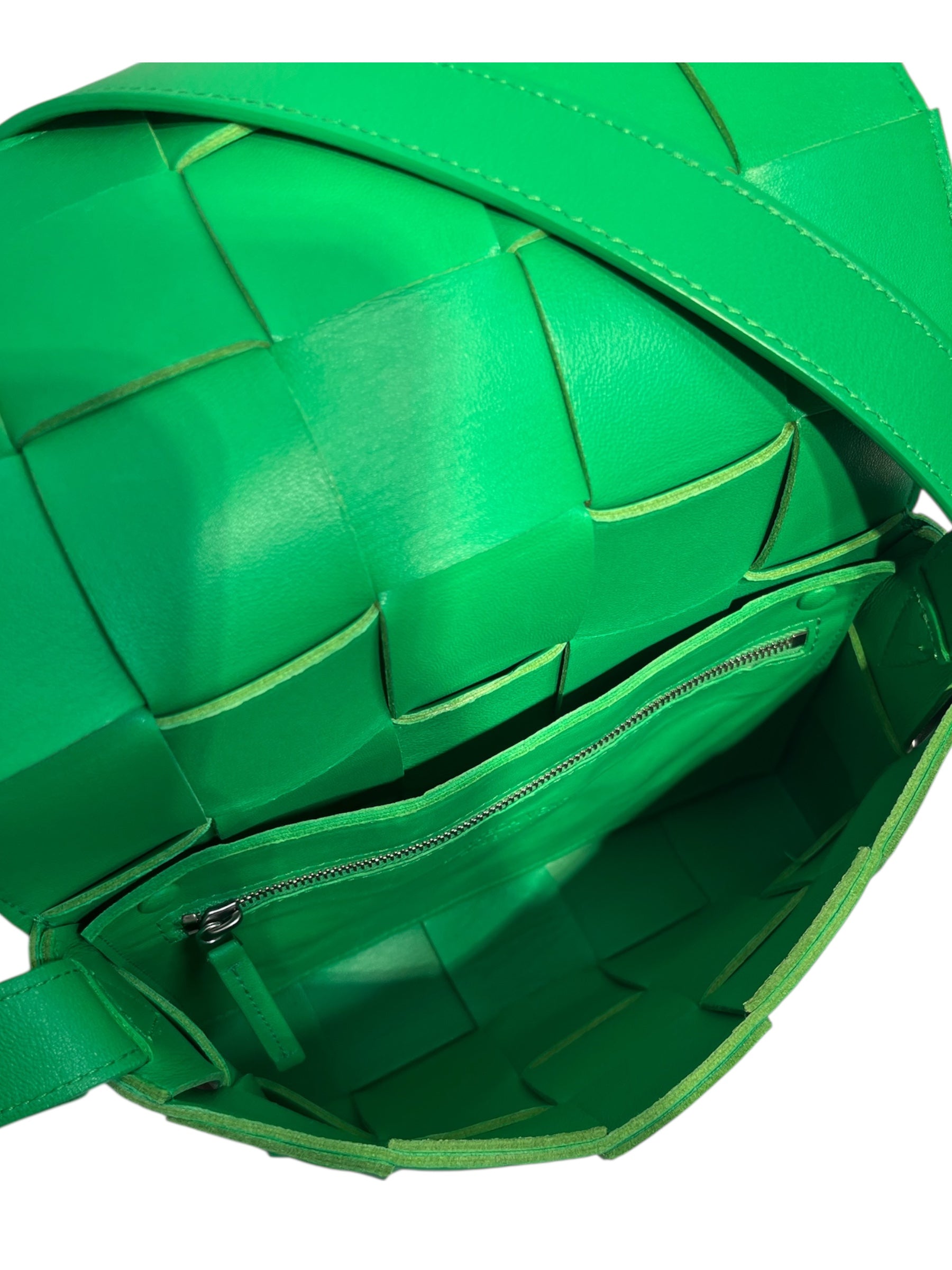 BOTTEGA VENETA/Cross Body Bag/Leather/GRN/ view 4