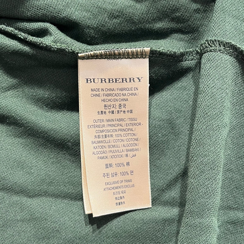 BURBERRY/T-Shirt/L/Cotton/GRN/