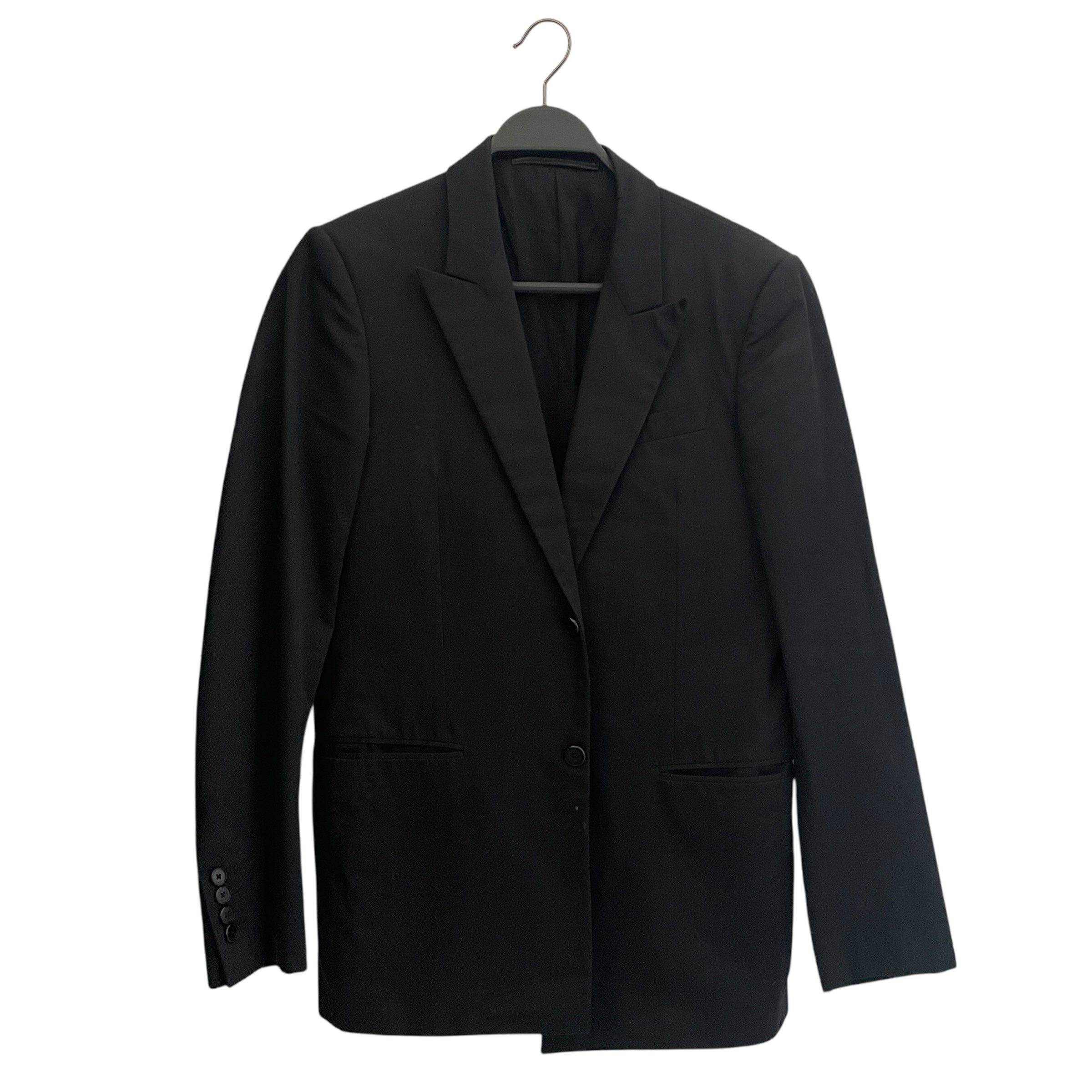 GIVENCHY/Tailored Jkt/Cotton/BLK/Runway Tailored Black Details view 1