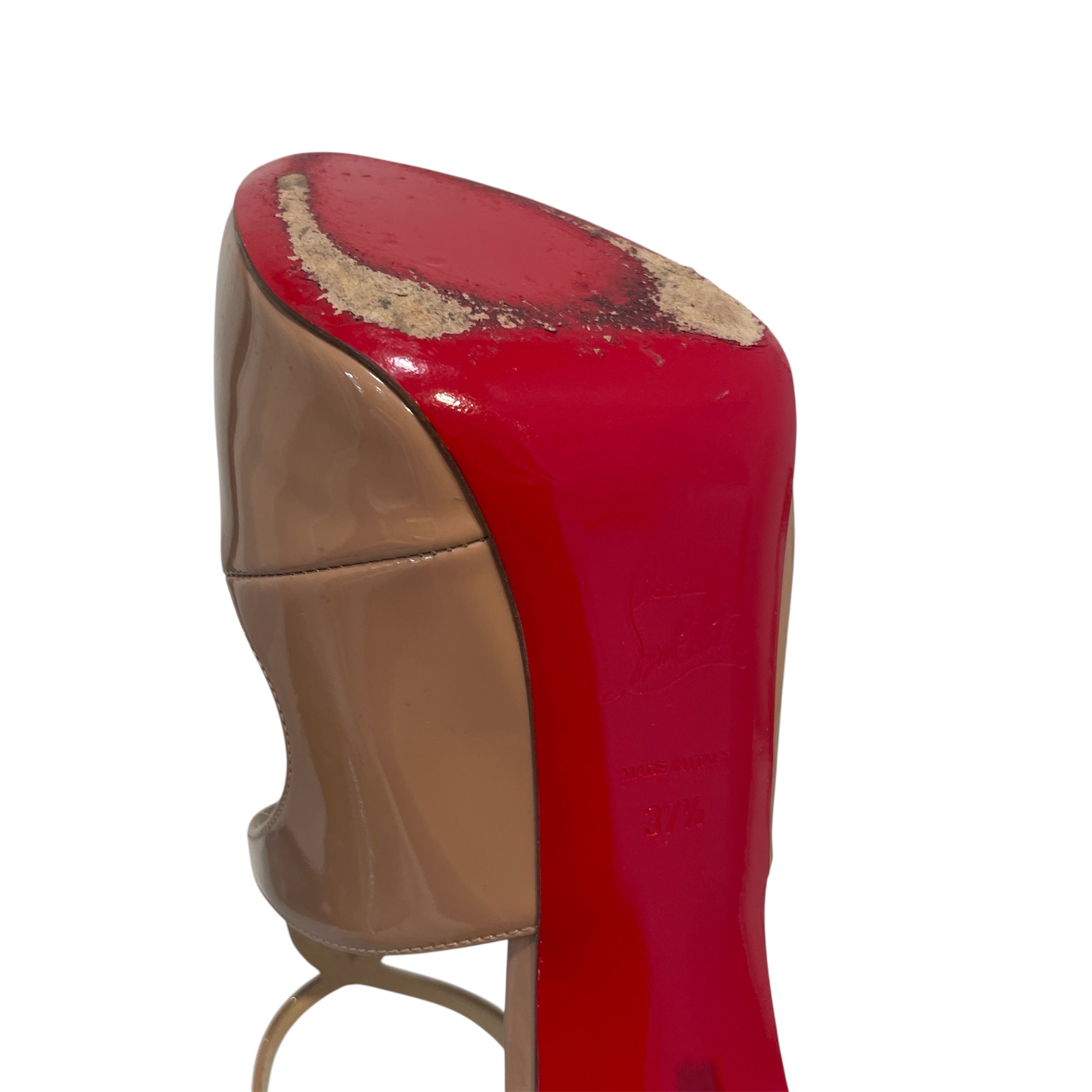 Christian Louboutin/Sandals/EU 37.5/Leather/BEG/Rosie 120 Platform Pumps view 3