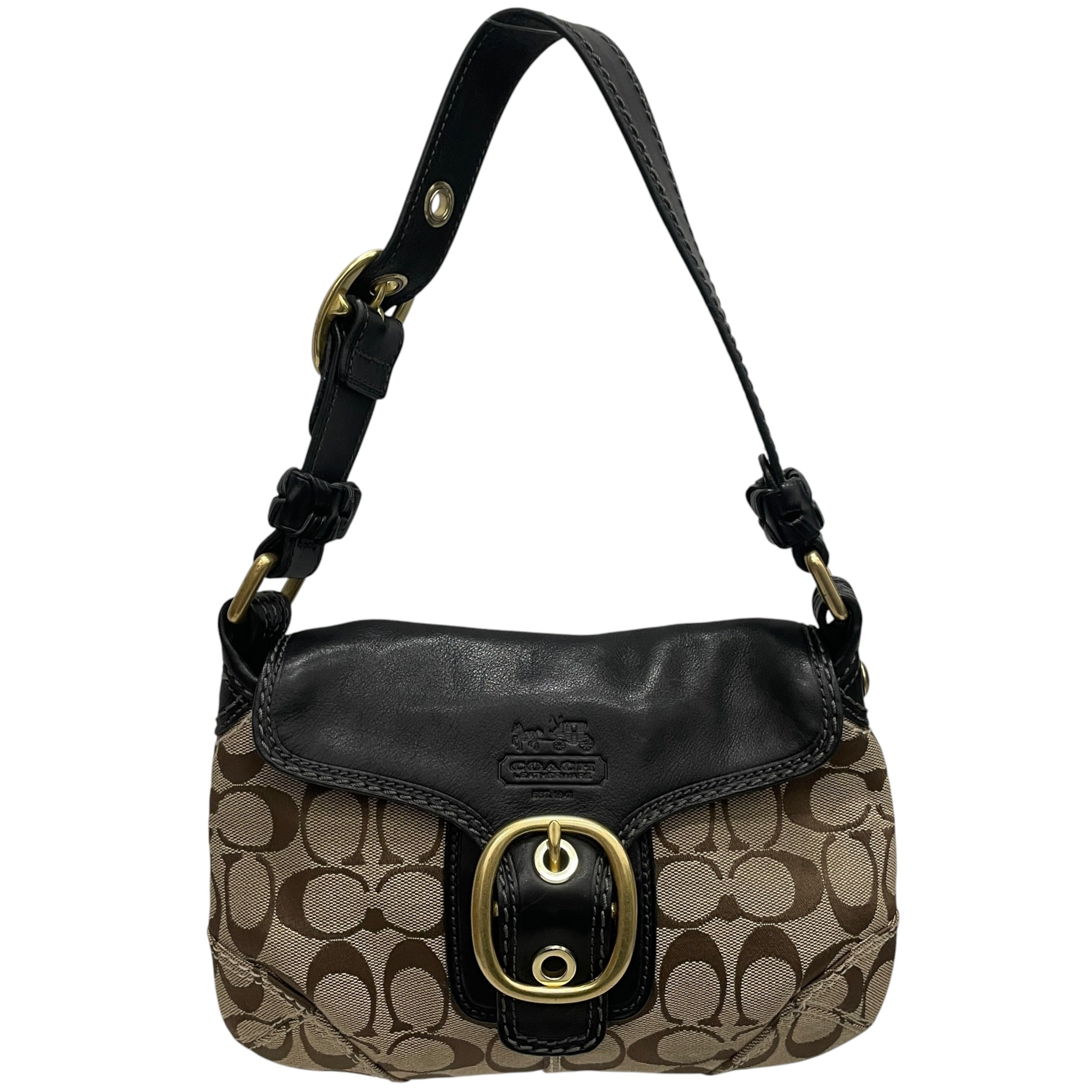 COACH/Bag/Monogram/Cotton/CRM/Bleecker Signature Hobo view 1