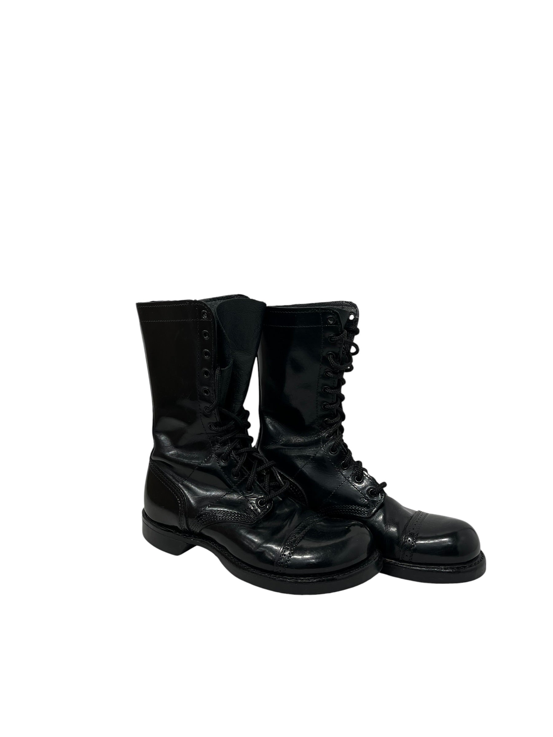 Vintage/Lace Up Boots/US 9.5/Leather/BLK/CORCORAN BRAND OF QUALITY view 1