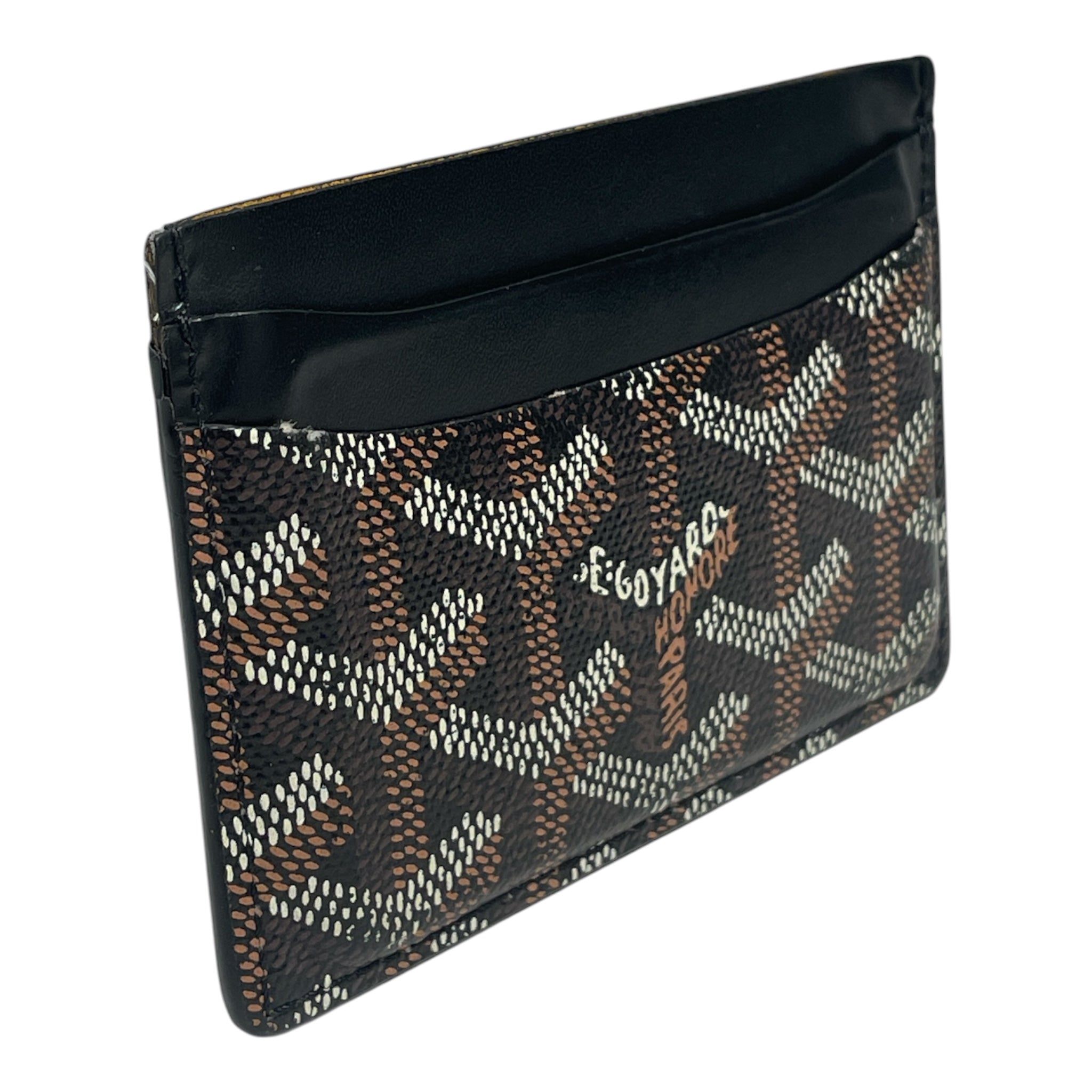 GOYARD/Wallet/Leather/BLK/L's/yell/goyard card holder view 2