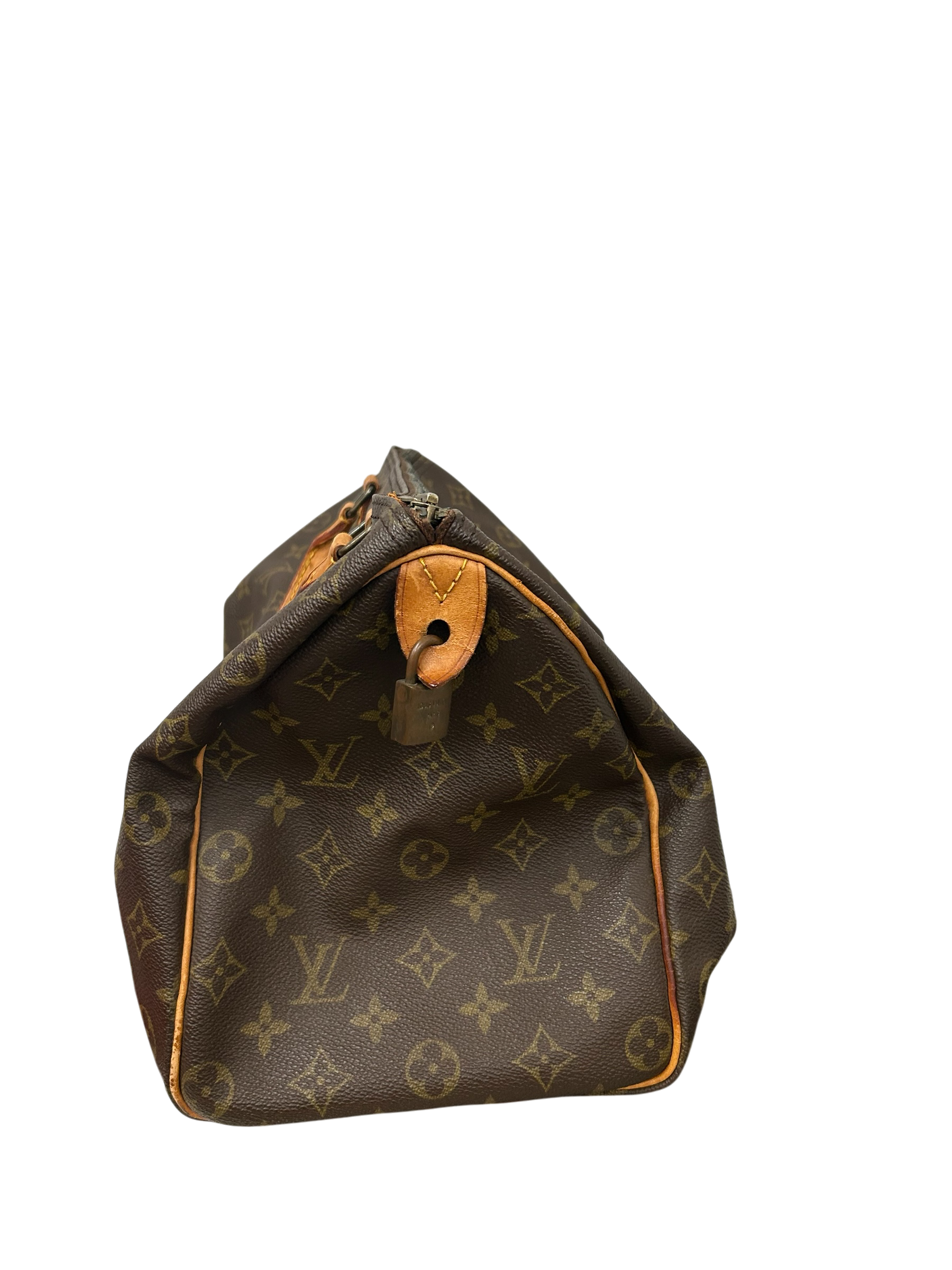 LOUIS VUITTON/Hand Bag/Monogram/Leather/BRW/Speed Cut ZIp view 4