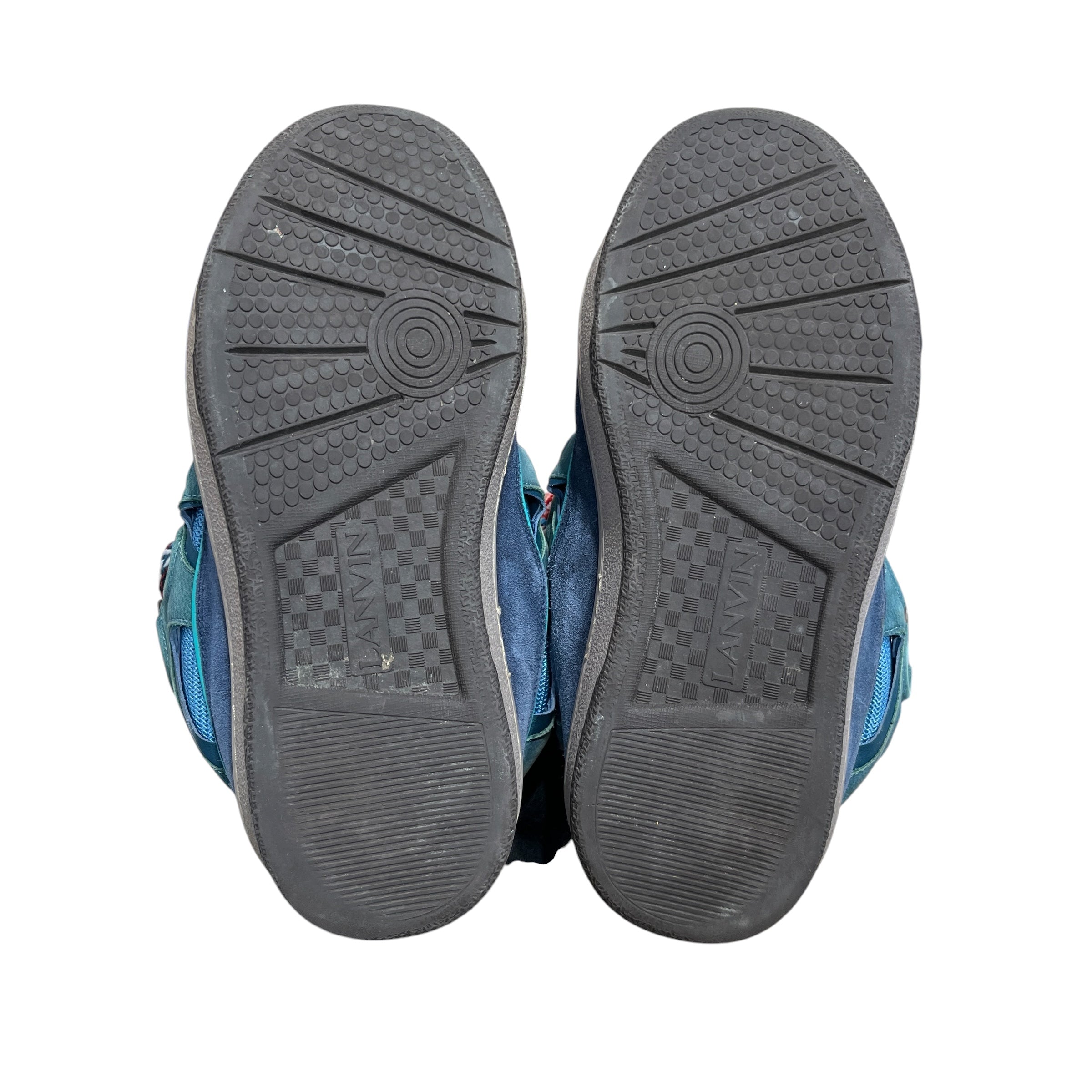 LANVIN/Low-Sneakers/EU 45/Suede/BLU/CURB "TAURUS BLUE' view 4