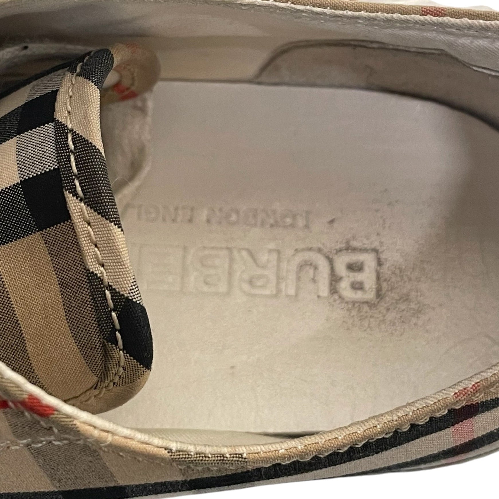 BURBERRY/Low-Sneakers/US 7.5/Plaid/MLT/ view 4