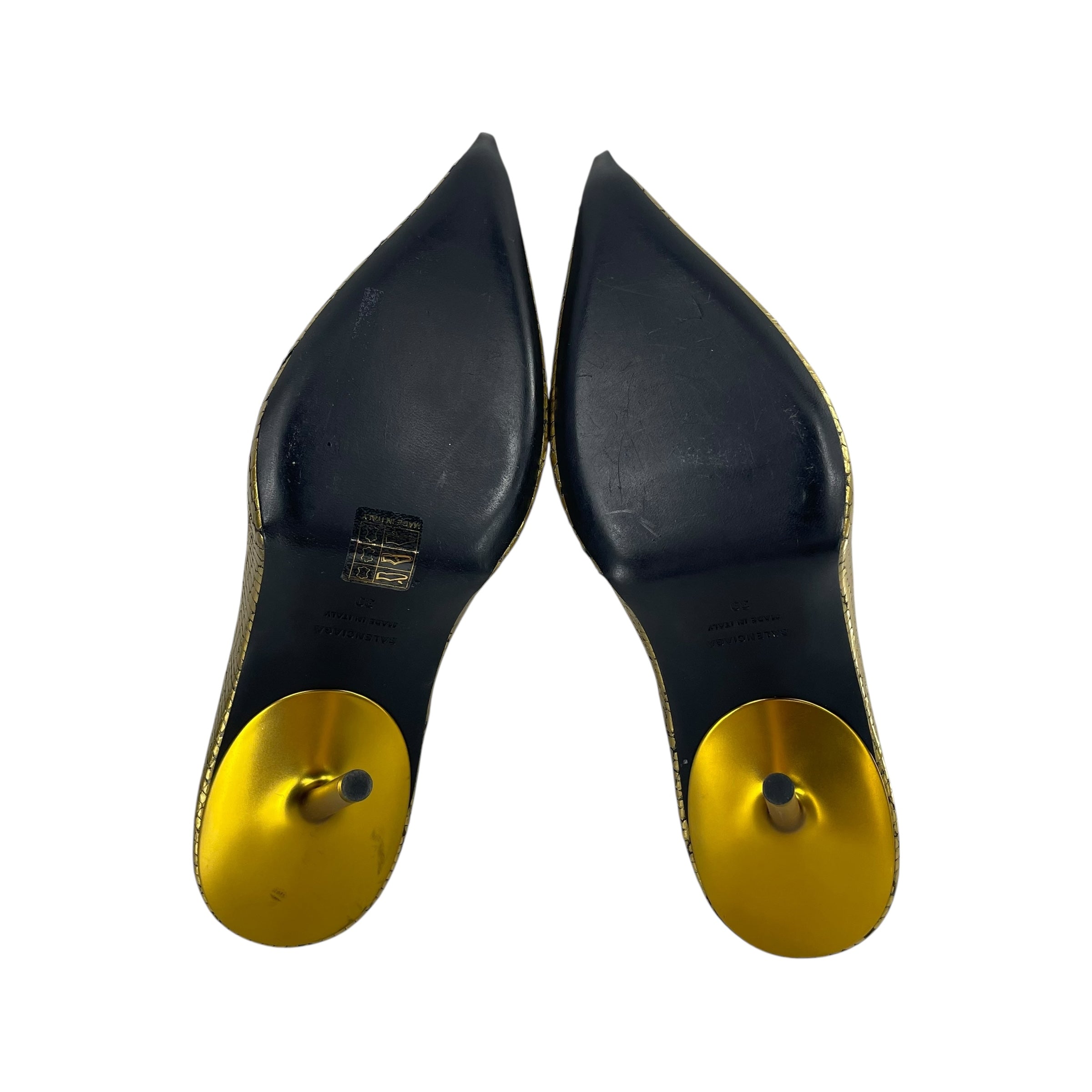 BALENCIAGA/Heels/EU 39/Leather/GLD/SCALES / GOLD HEEL view 3
