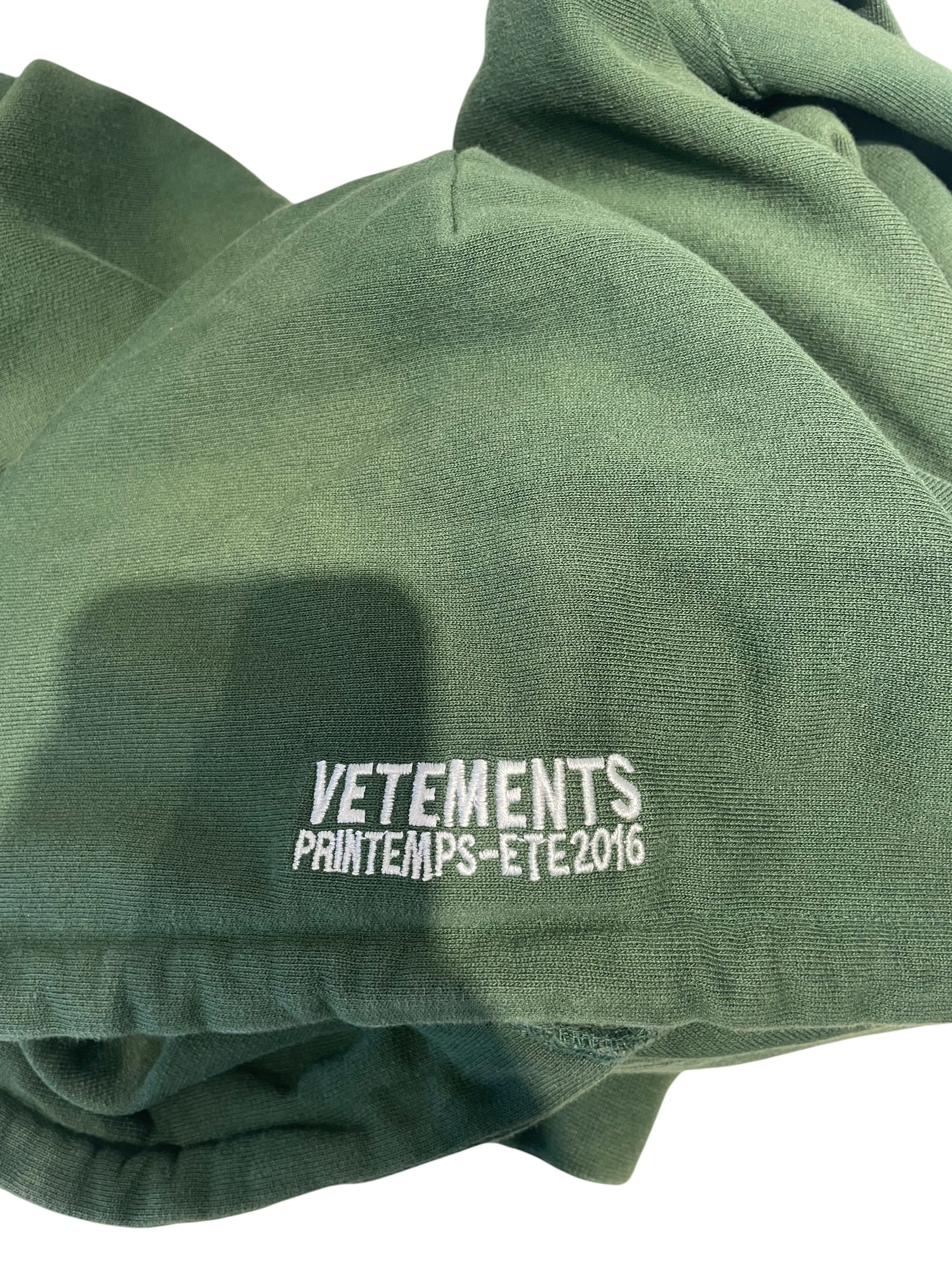 VETEMENTS/Hoodie/S/Cotton/GRN/Vetements OG view 4