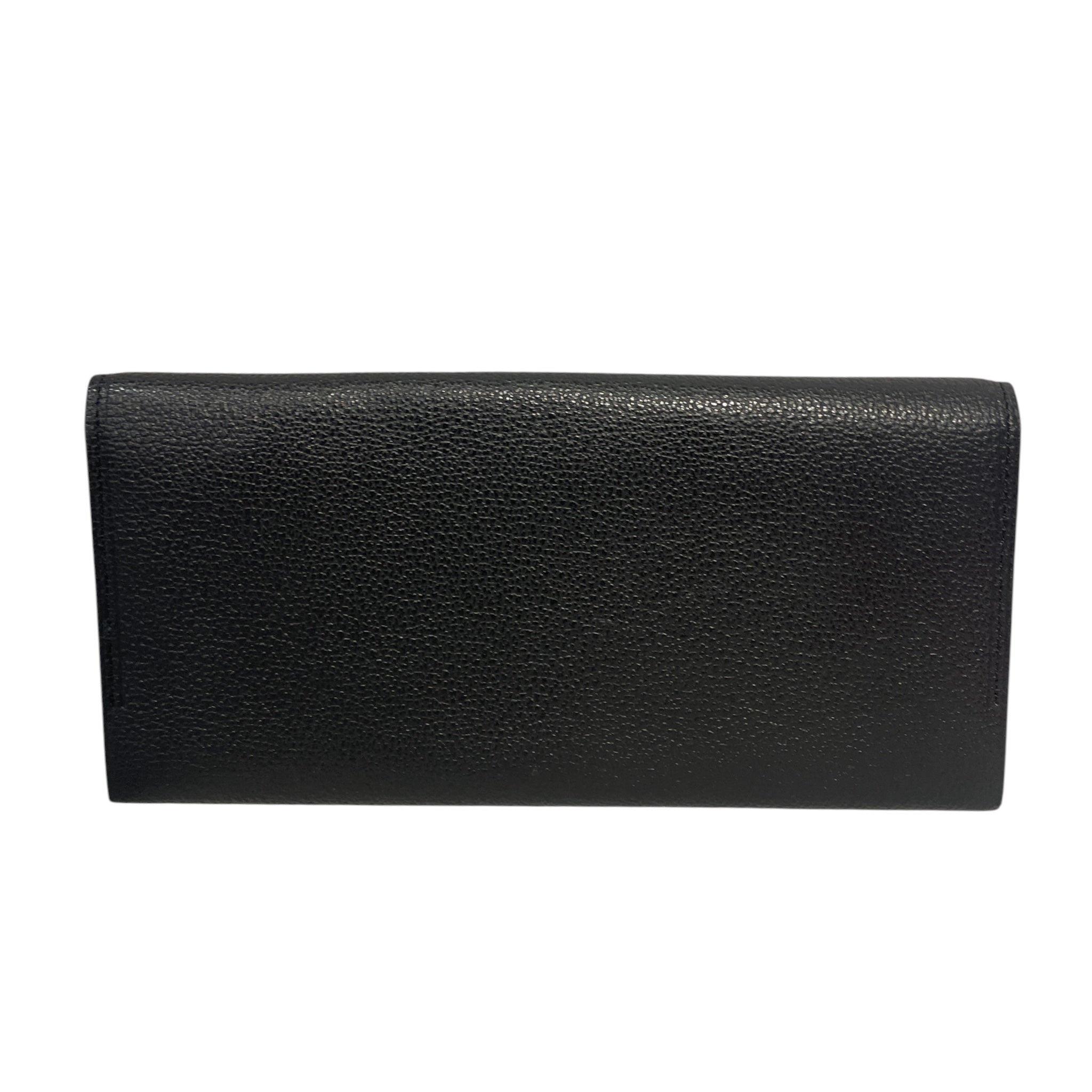 BURBERRY/Long Wallet/Leather/BLK/PLAID INSIDE view 2