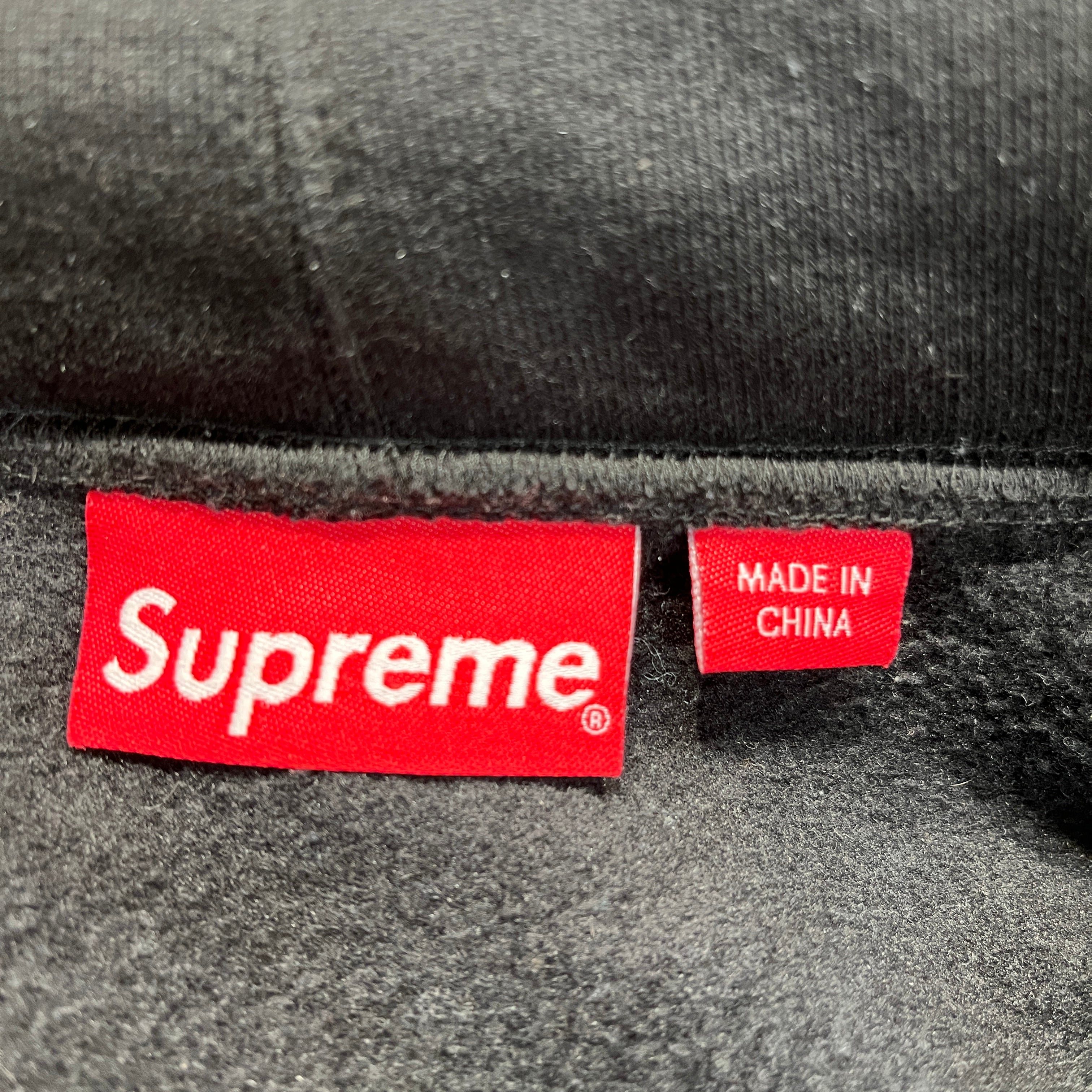 Supreme/Hoodie/XL/Graphic/Cotton/BLK/Rhinestone Spellout view 3