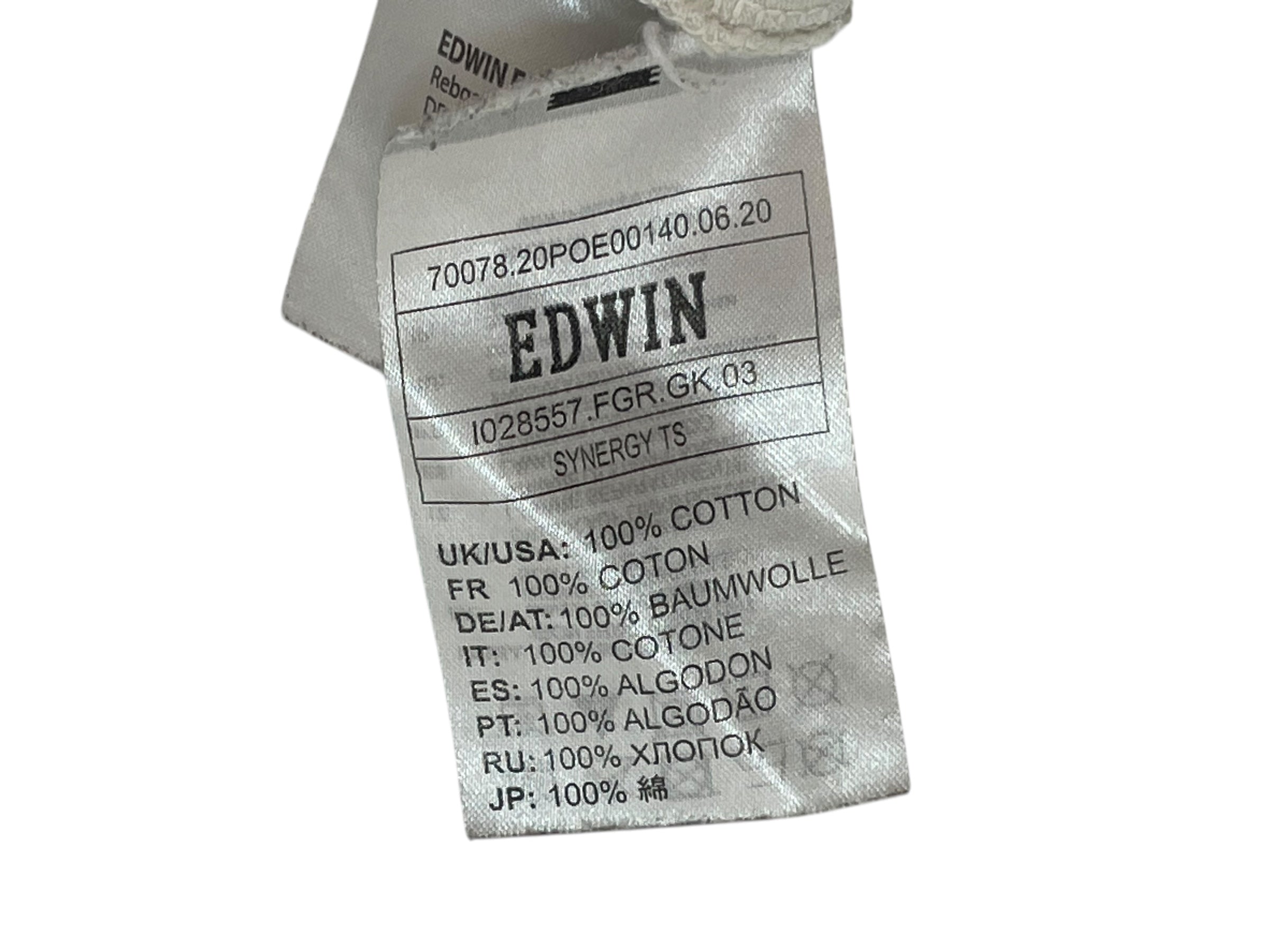 EDWIN/T-Shirt/L/Cotton/CRM/Graphic/JP FLAG view 4