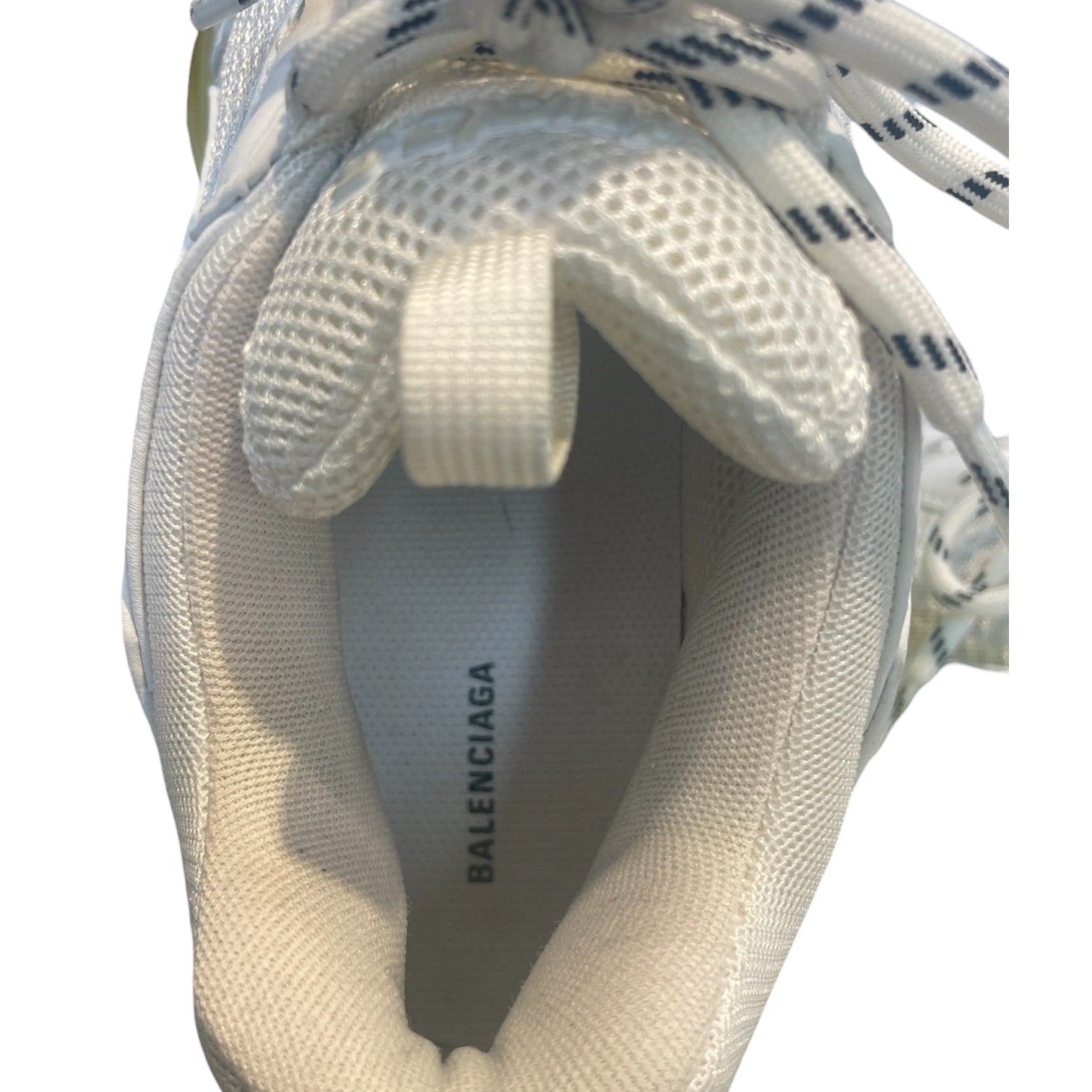 BALENCIAGA/Low-Sneakers/US 8/WHT/triple S lime grn sole view 3