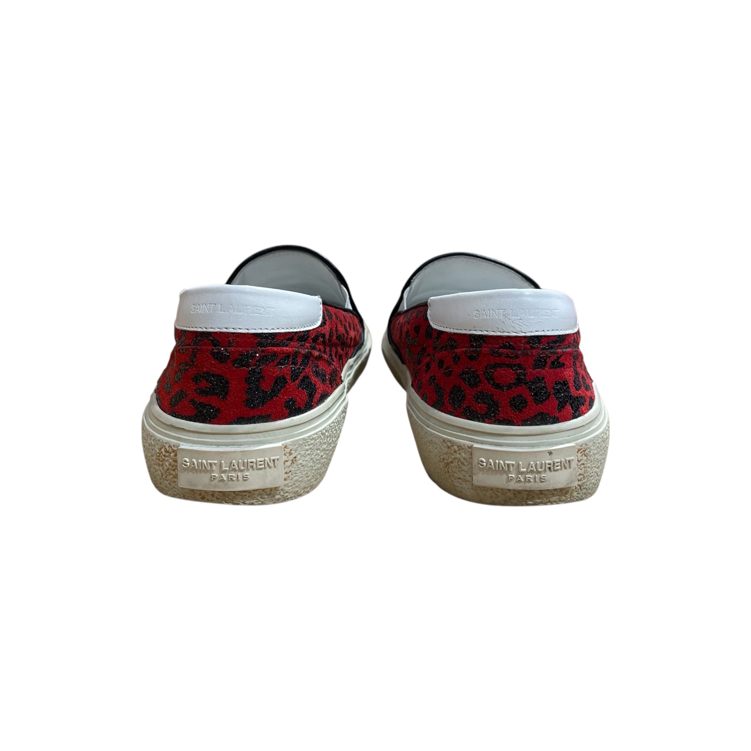 SAINT LAURENT/Low-Sneakers/US 6/Animal Pattern/Suede/RED/VENICE ANIMAL PRINT SNEAKER view 4