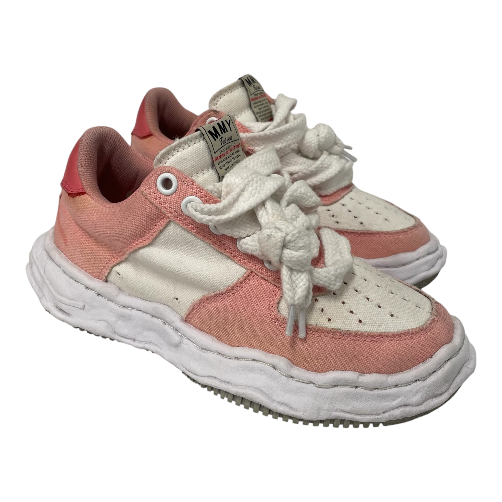 MIHARA YASUHIRO/Low-Sneakers/US 8.5/Cotton/PNK/ view 1