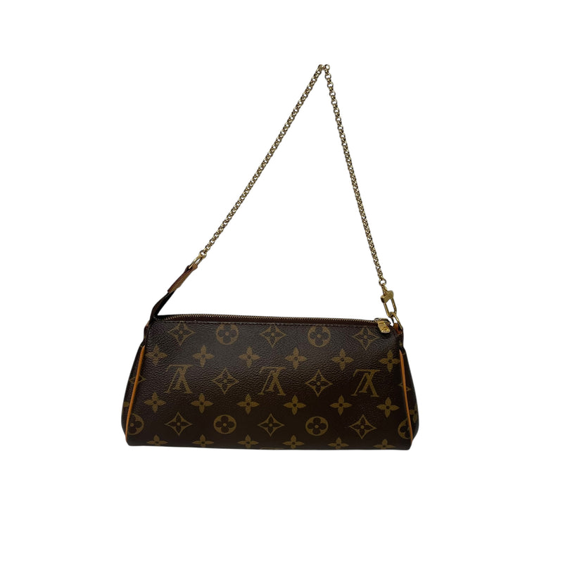 LOUIS VUITTON/Pouch/Monogram/Leather/BRW/EVA POUCHETTE W/ CHAIN