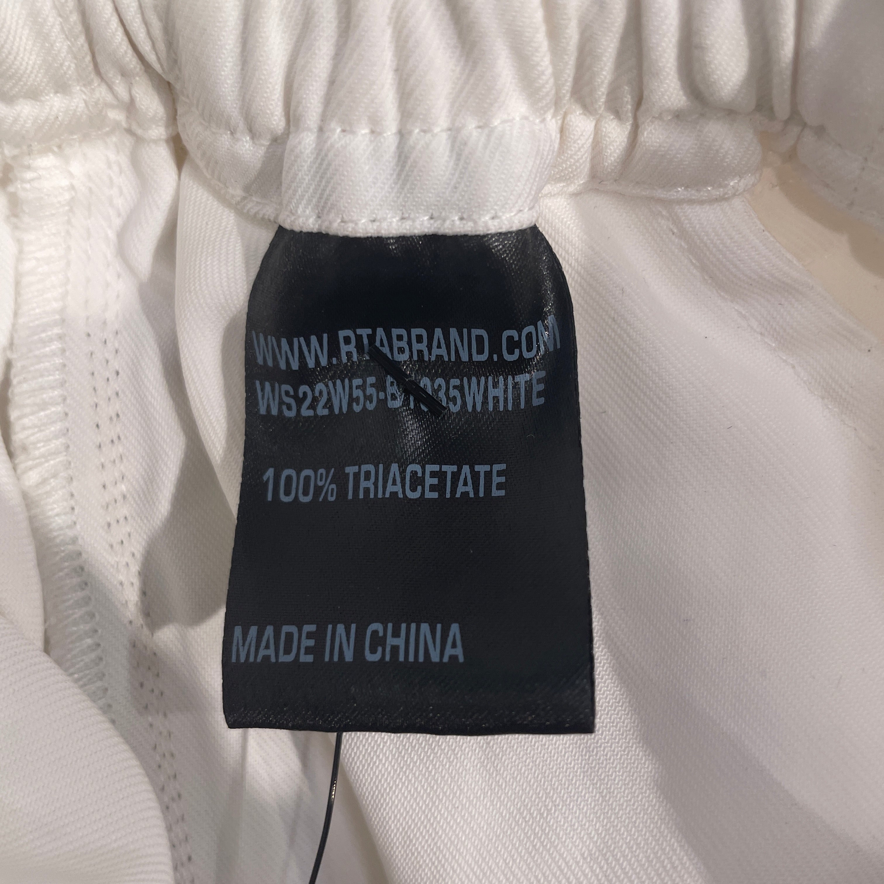 RtA/Pants/XXS/Polyester/WHT/POCKET/ANKLE ZIP FLOWY PANT view 4