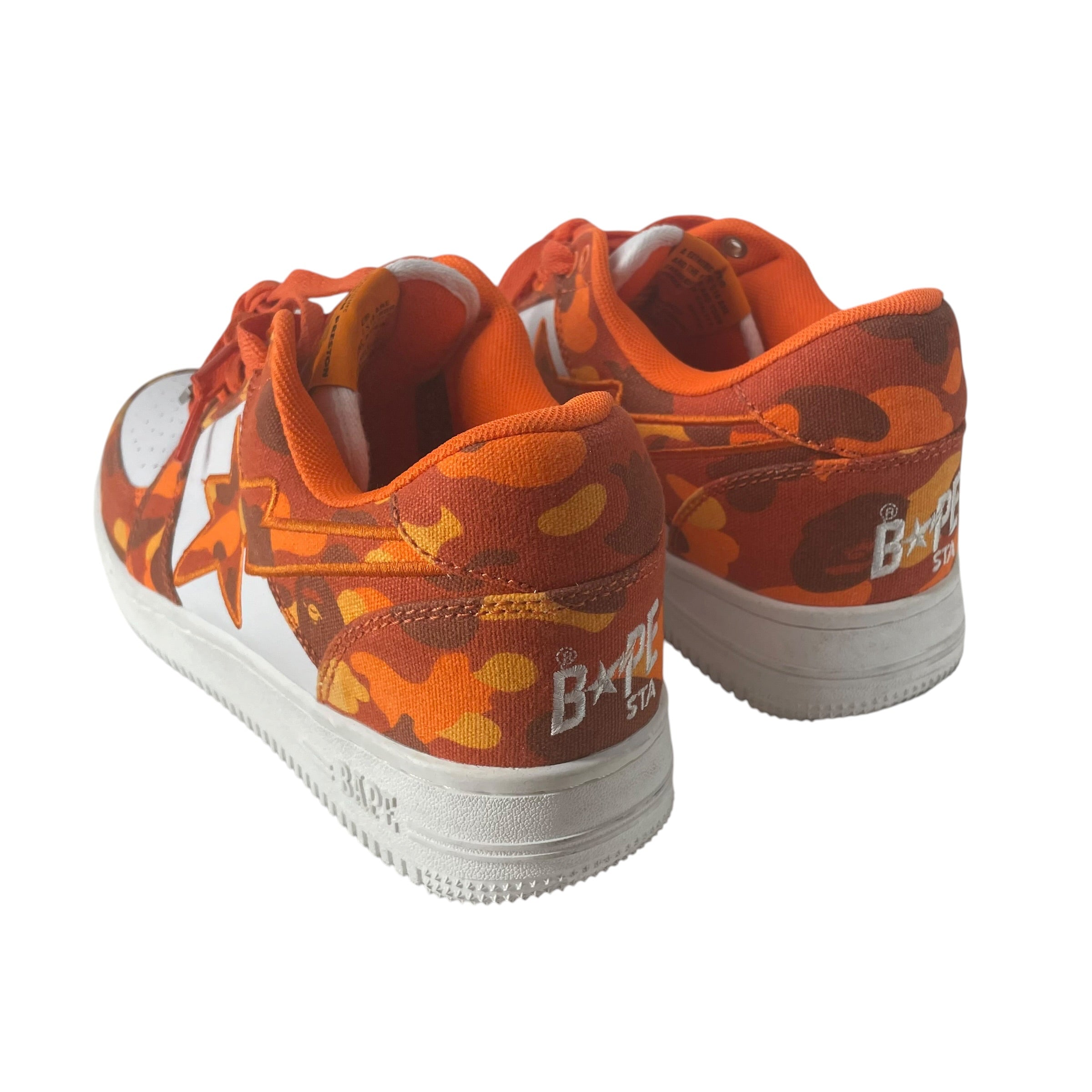 A BATHING APE/HERON PRESTON/Low-Sneakers/US 10/Camouflage/Leather/ORN/COTTON/LEATHER BAPESTA view 2