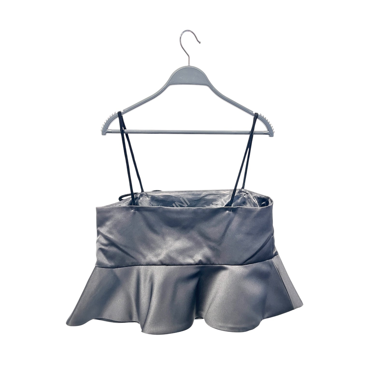 GANNI/SS Blouse/38/Polyester/BLK/black velvet straps, view 2