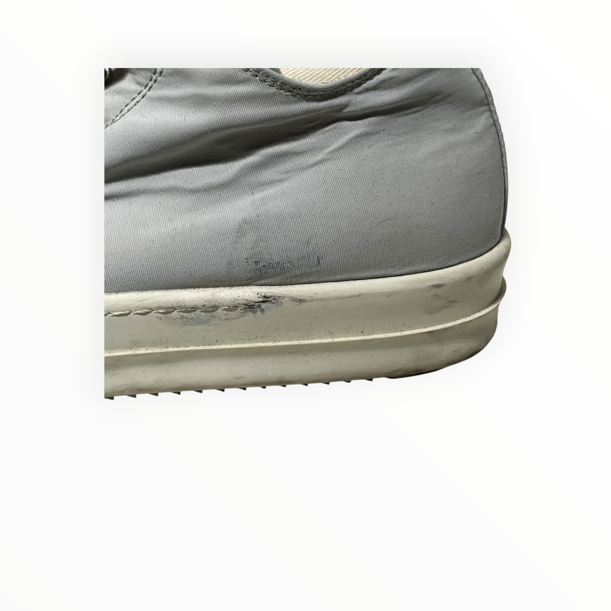 Rick Owens/Low-Sneakers/US 8/Cotton/SLV/DRKSHDW LOW TOP view 7
