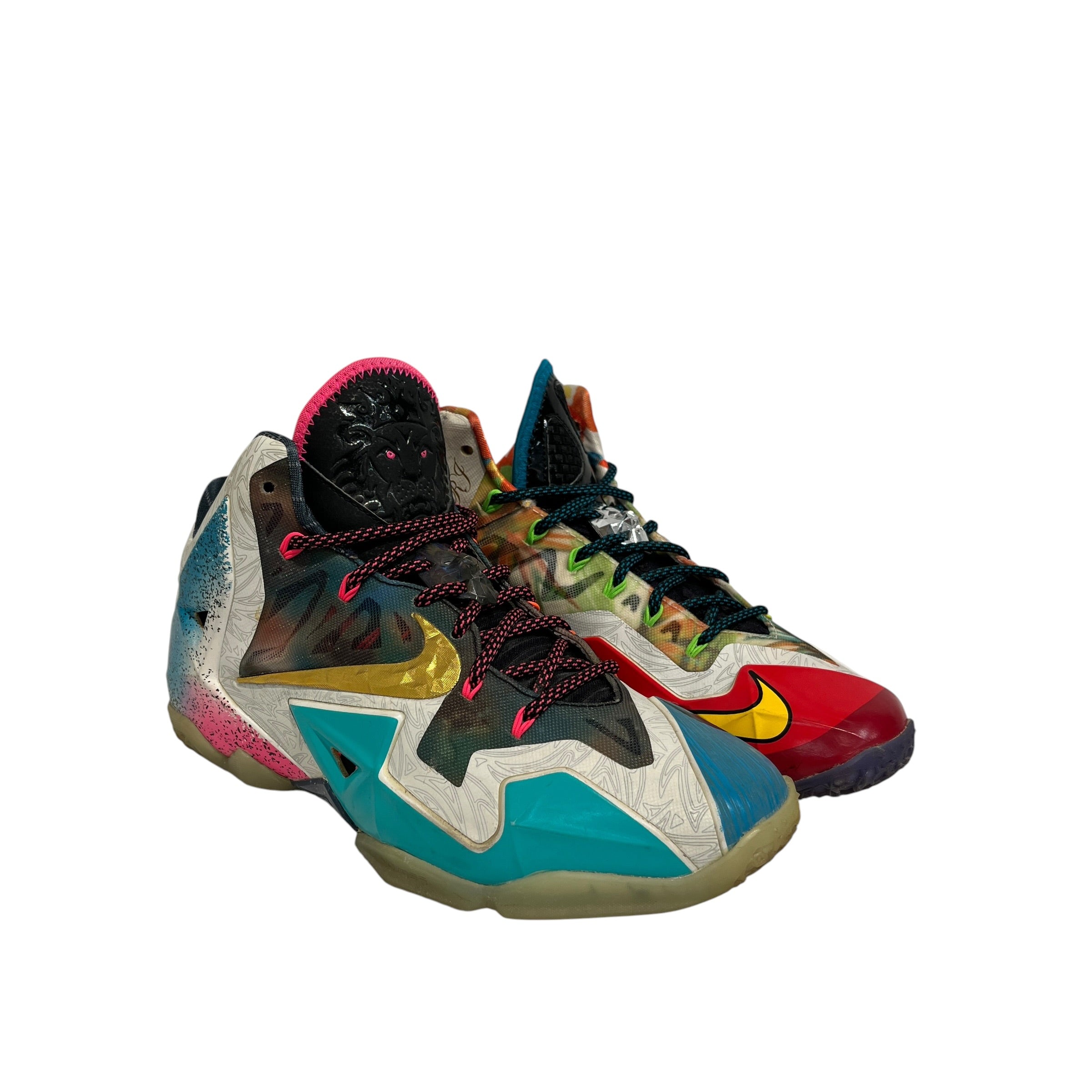 NIKE/Hi-Sneakers/US 8.5/All Over Print/Polyester/MLT/What The Lebron 11 view 1