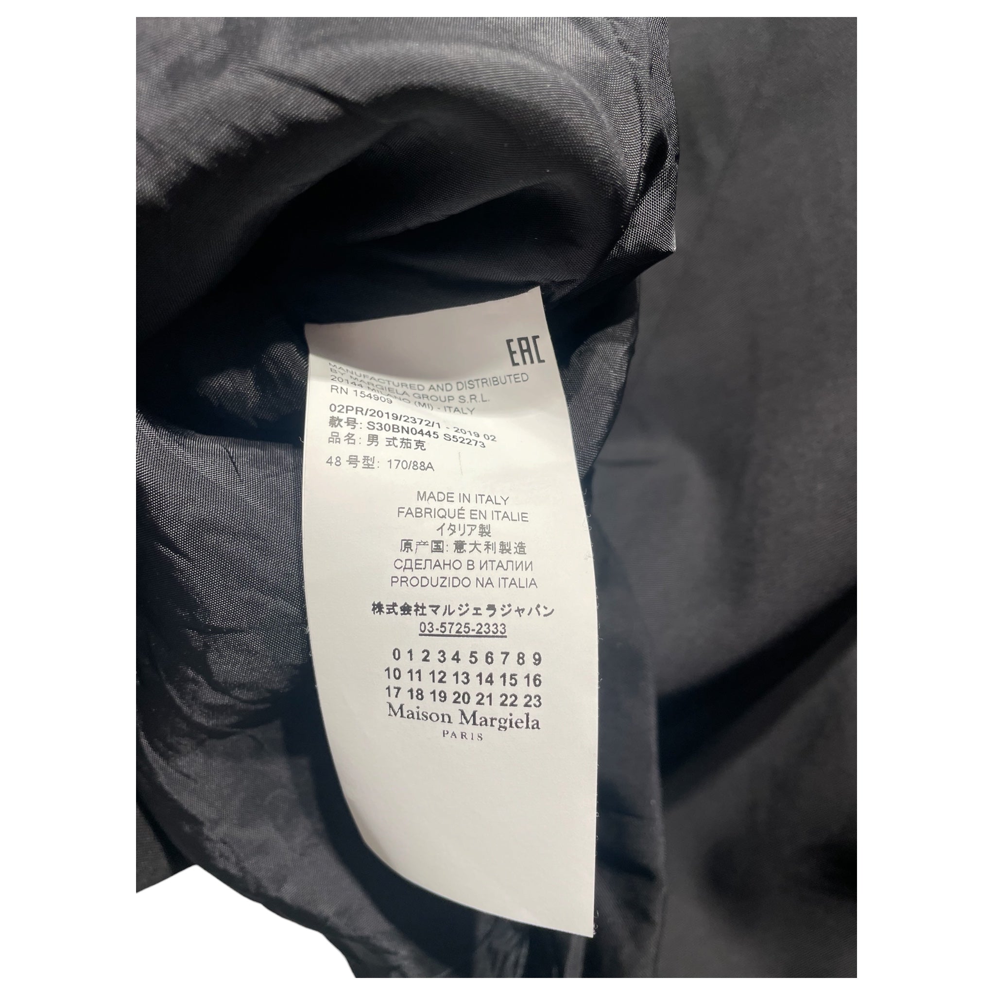 Maison Margiela/Tailored Jkt/48/BLK/ view 4