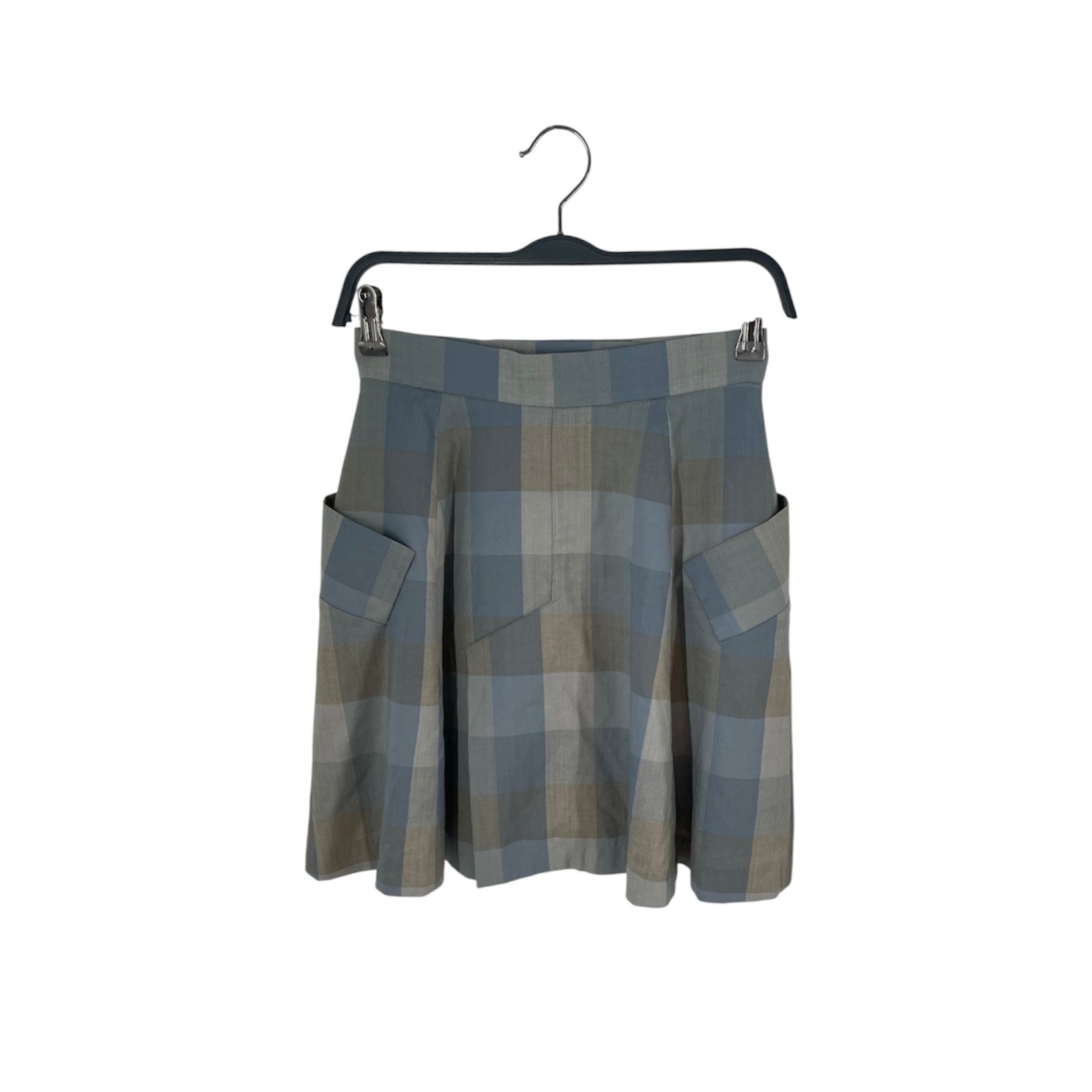 Vivienne Westwood RED LABEL/Skirt/2/Hombre Check/Cotton/GRY/Midi Length/BLU BRWN CHECK SKIRT view 2