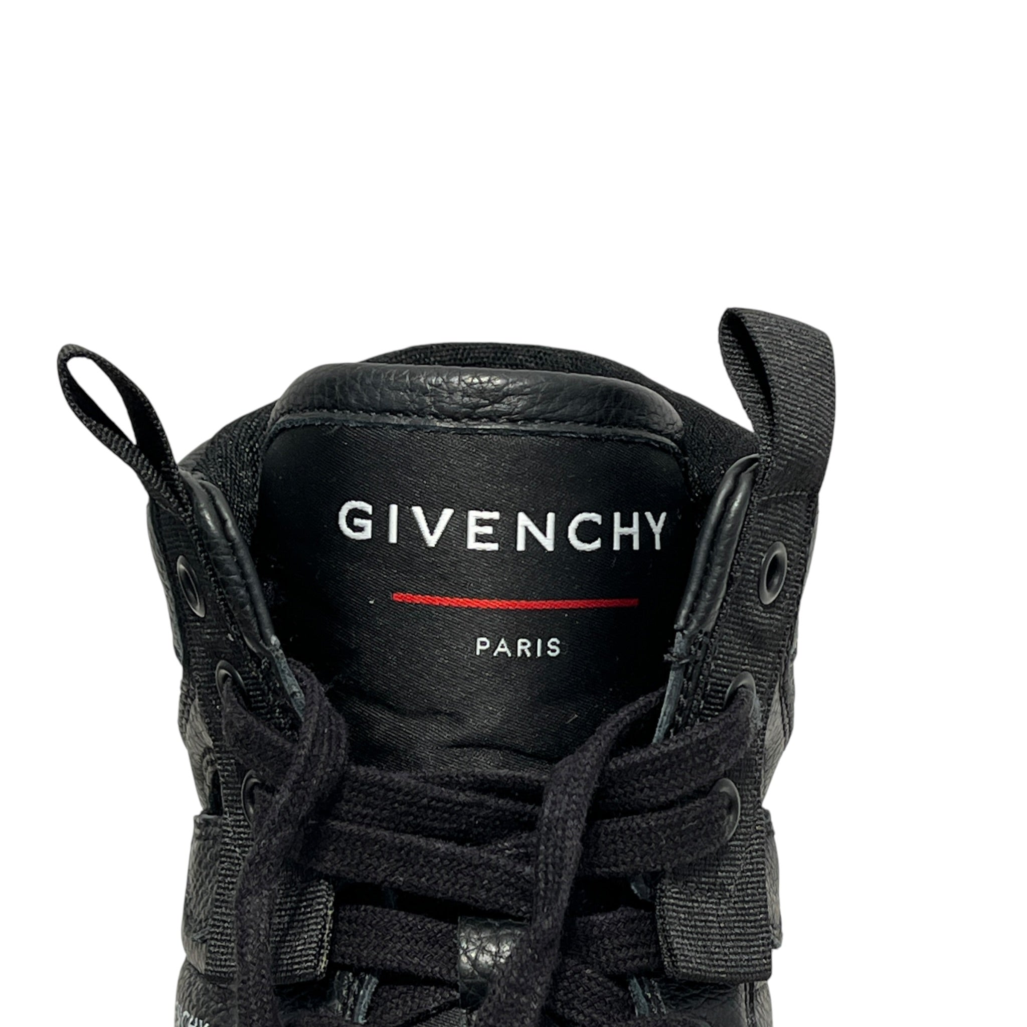 GIVENCHY/Hi-Sneakers/EU 40/Leather/BLK/wing high - all blk view 4