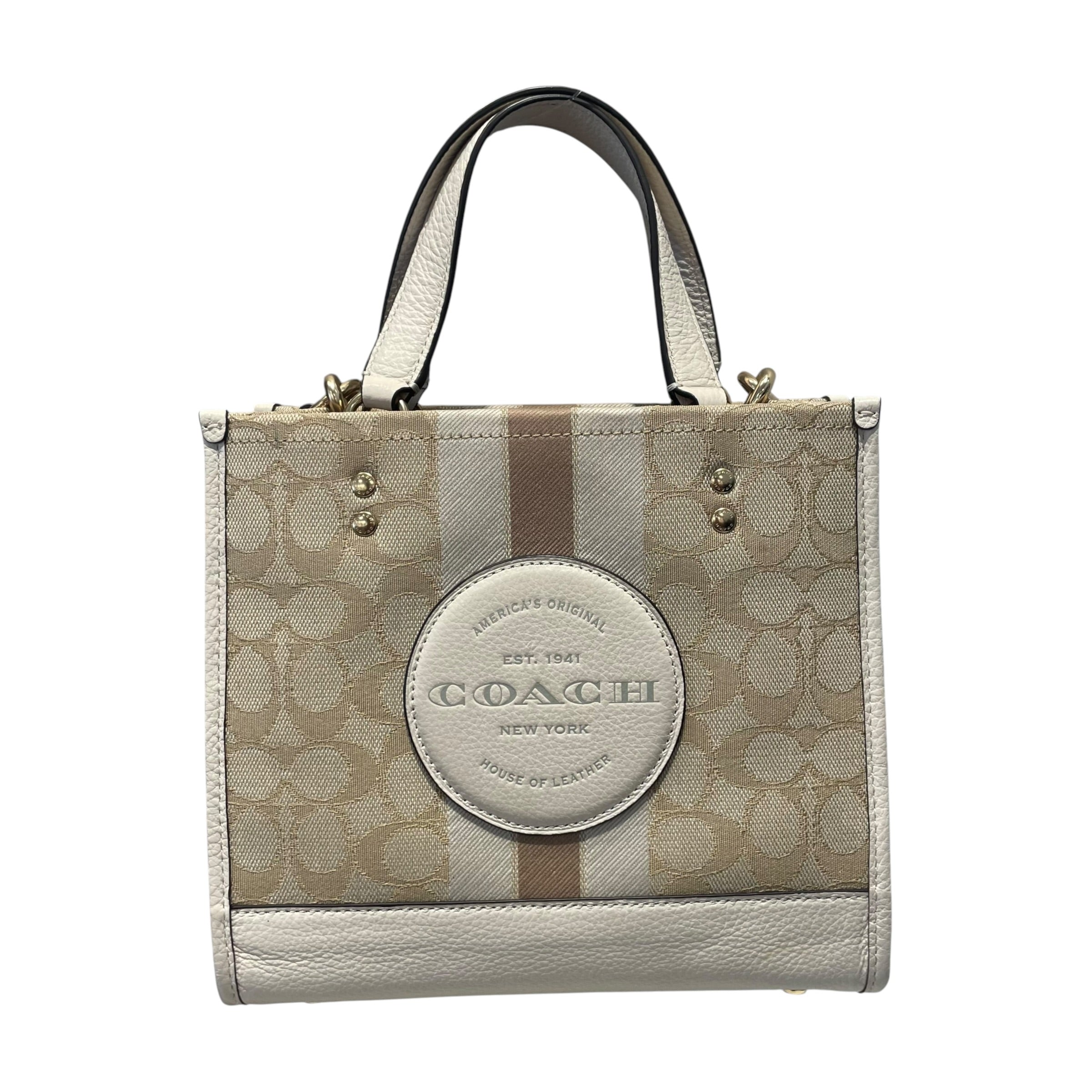 COACH/Hand Bag/Cotton/CRM/NWT Dempsey view 1