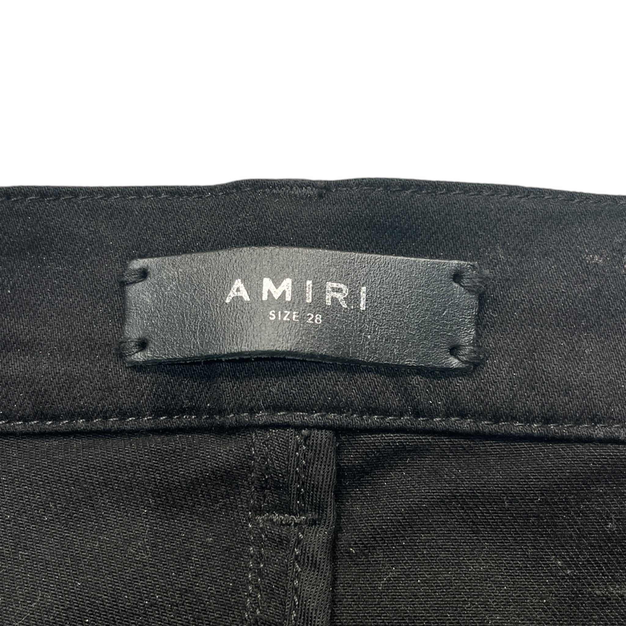 AMIRI/Skinny Pants/28/Cotton/RED/Distressed/METALLIC FOIL BROKEN JEANS view 3