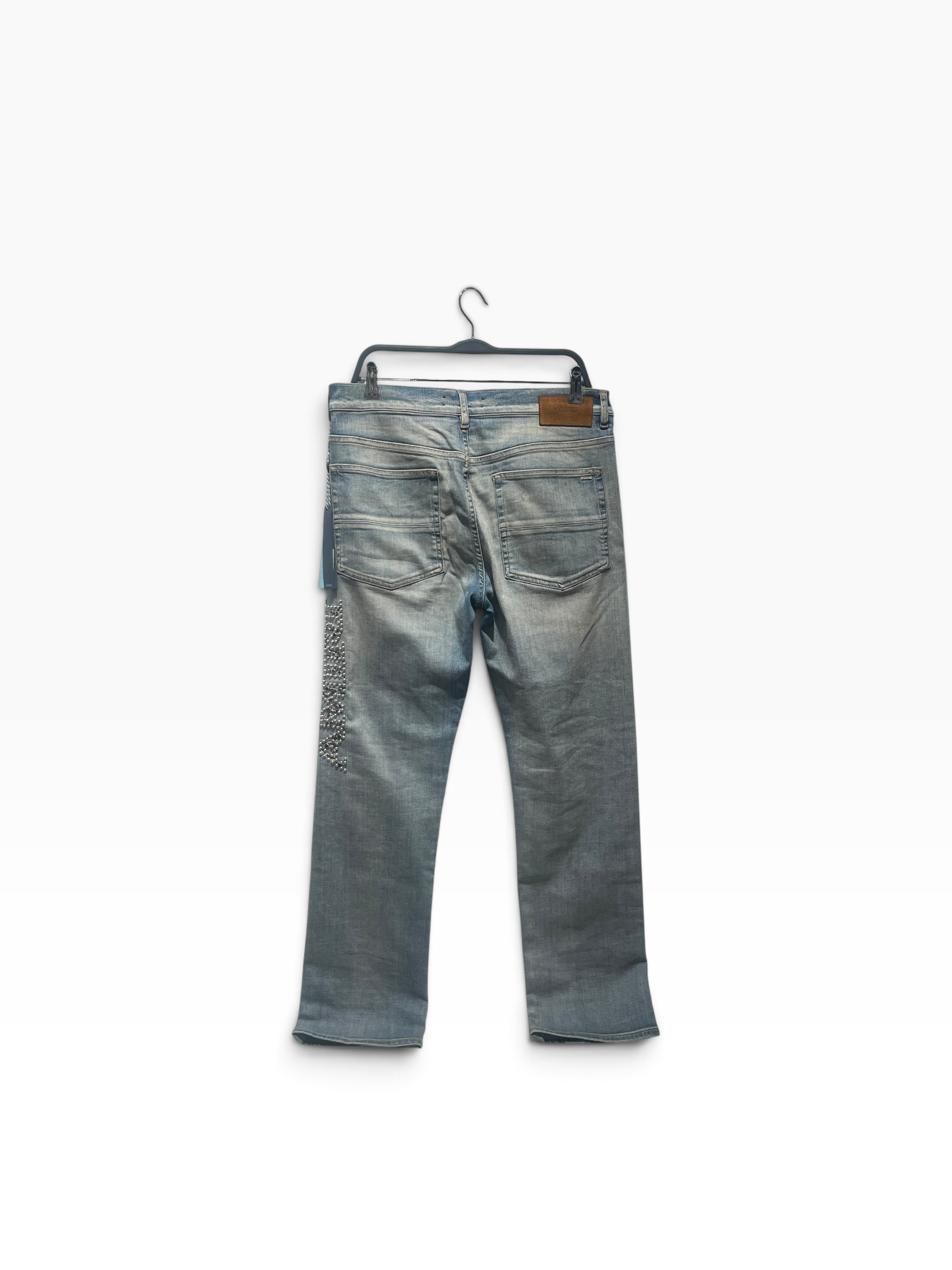 AMIRI/Straight Pants/32/Cotton/BLU/Animal Pattern/Snake view 2