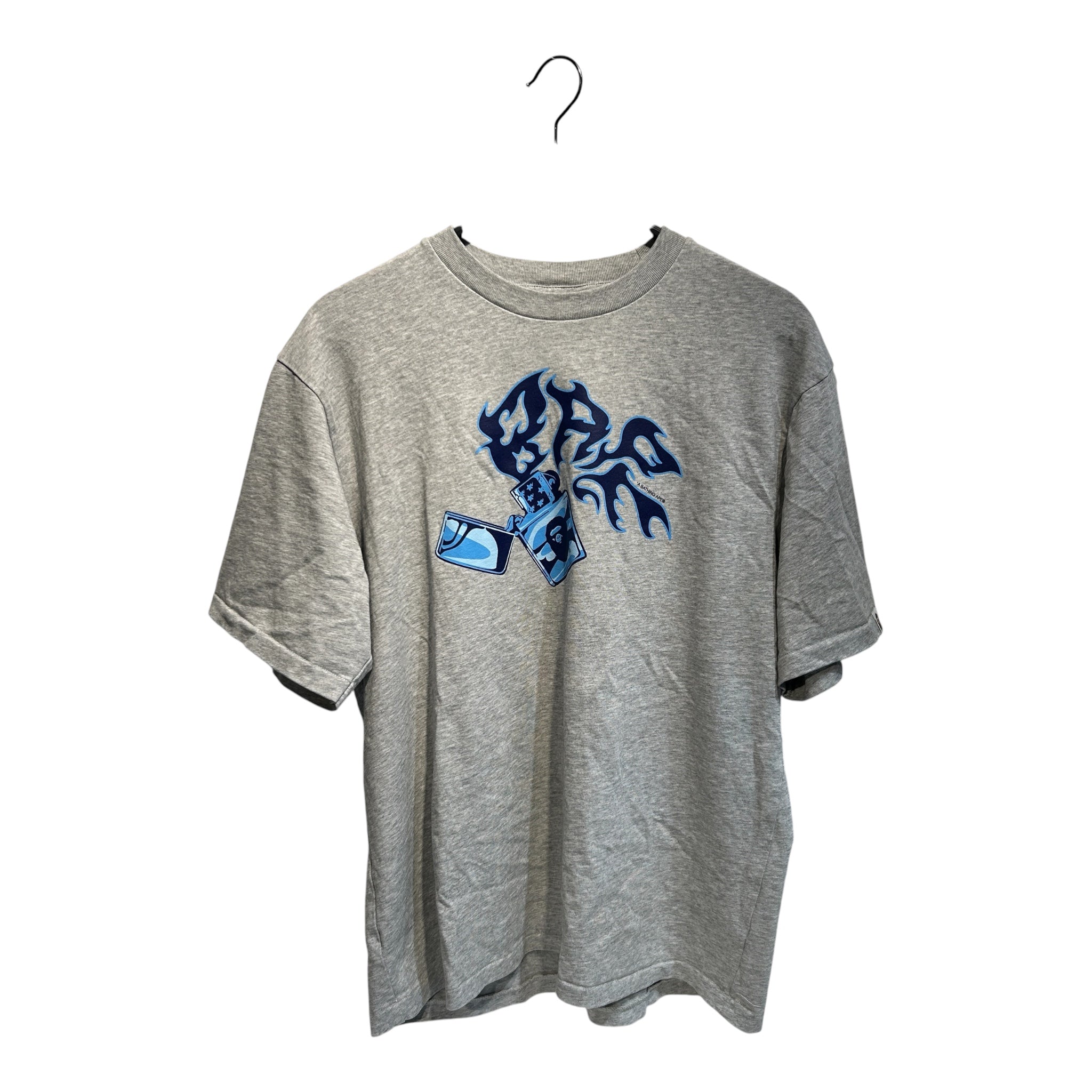 A BATHING APE/T-Shirt/M/Cotton/GRY/blue lighter view 1