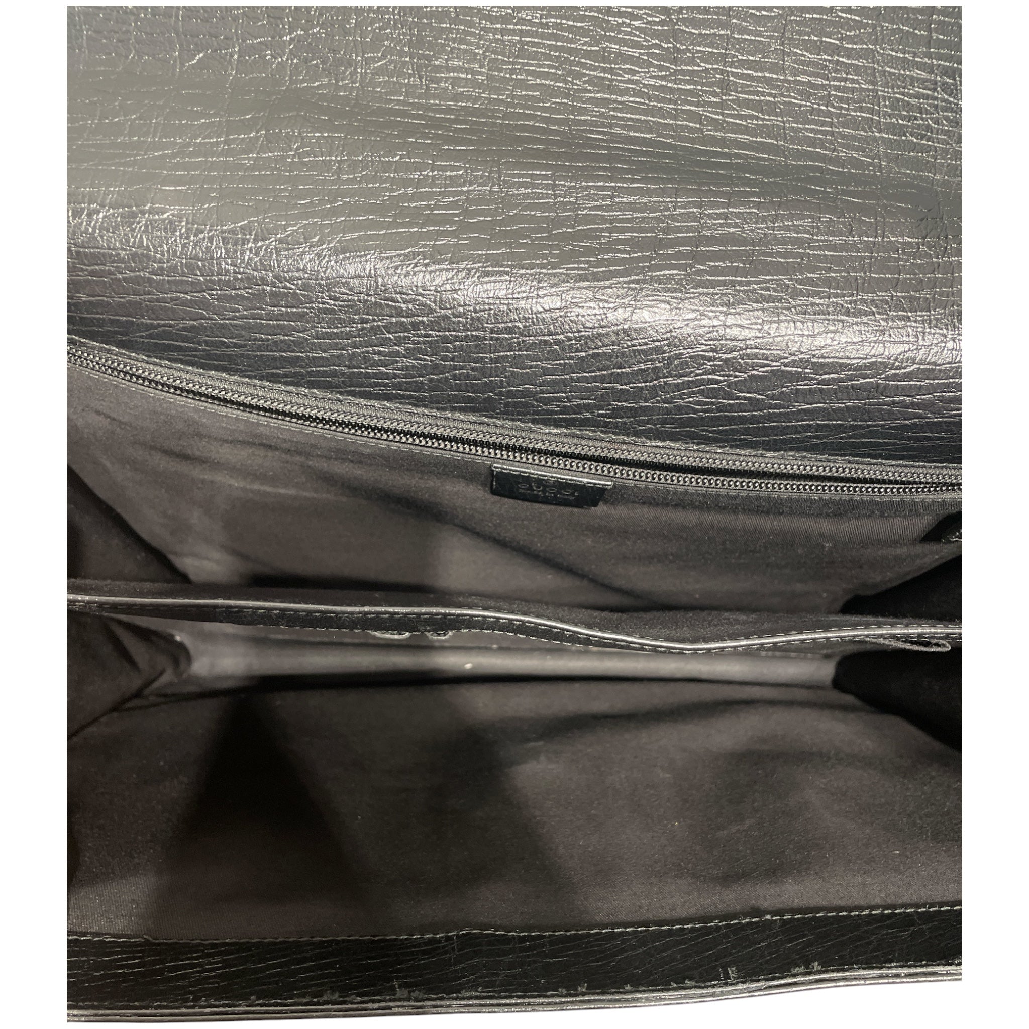 GUCCI/Bag/Leather/BLK/briefcase view 3