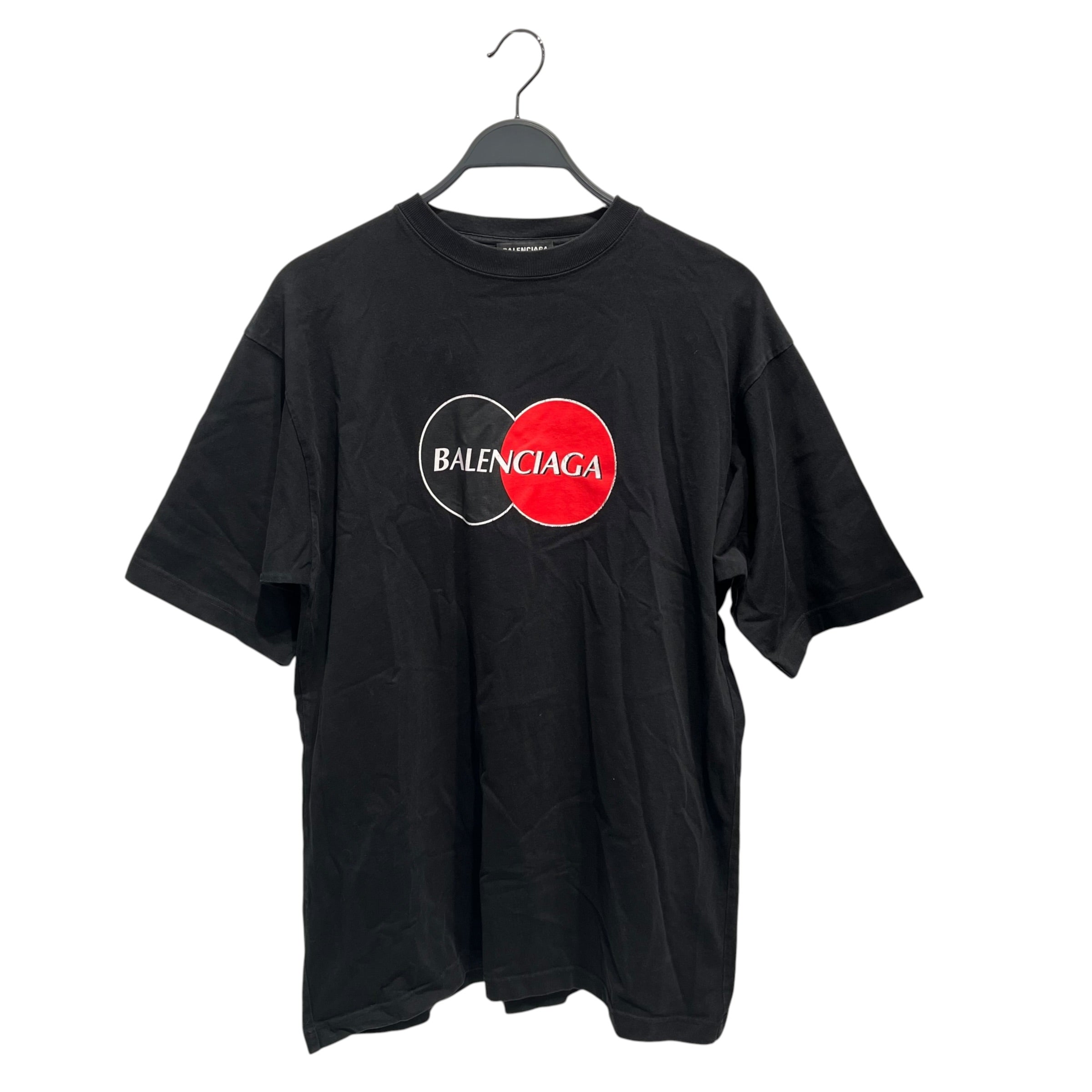 BALENCIAGA/T-Shirt/XS/Cotton/BLK/Graphic/MASTERCARD TSHIRT view 1