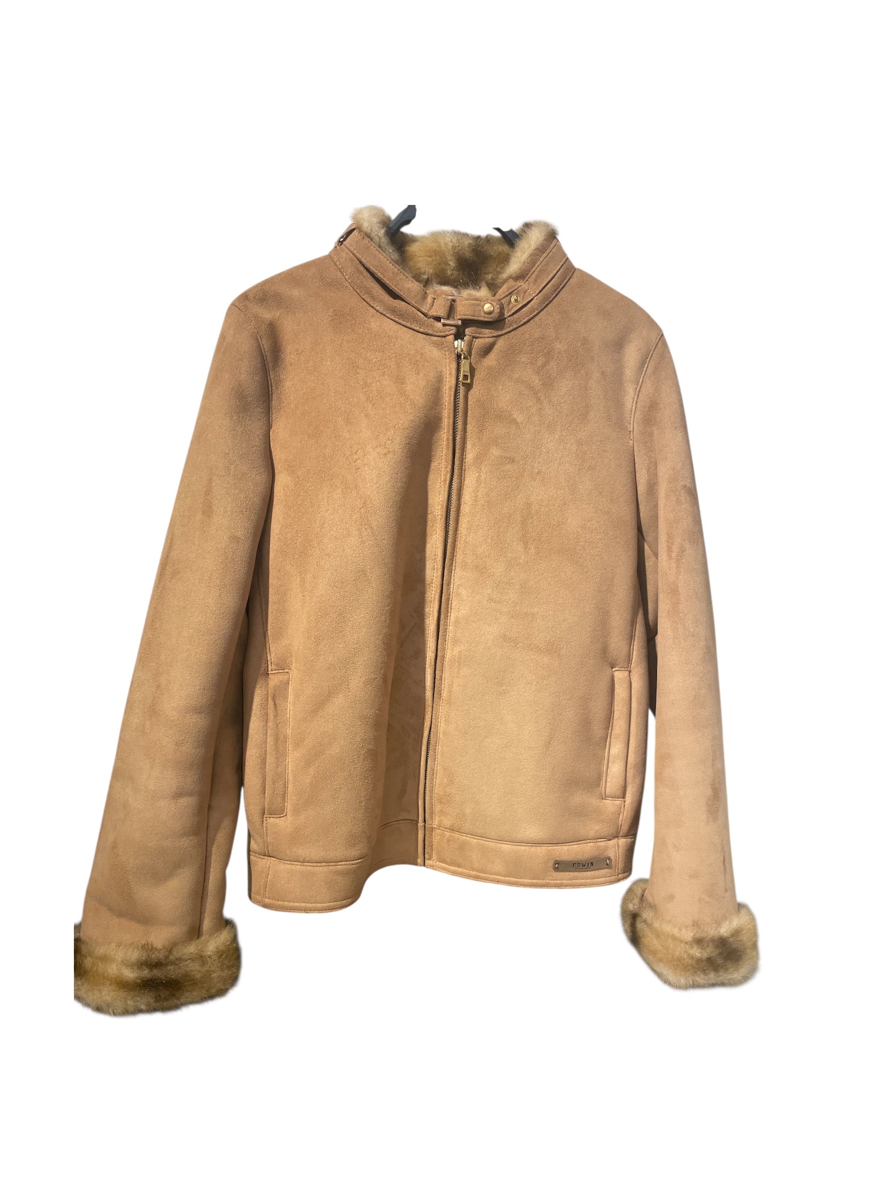 EDWIN/Jacket/XL/Leather/BEG/EDWIN FUR LINED LEATHER JACKET view 1
