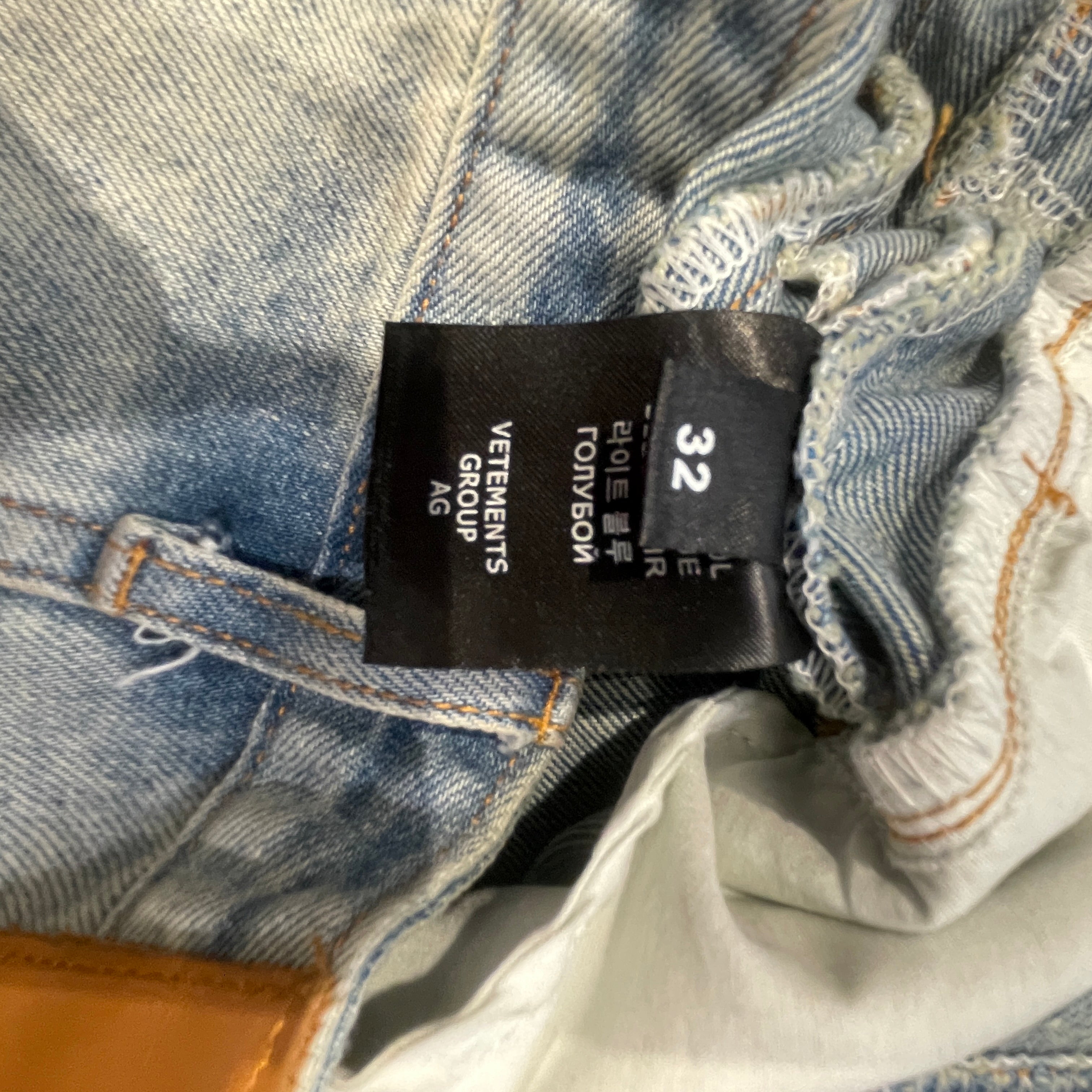 VETEMENTS/Pants/Denim/BLU/ view 5