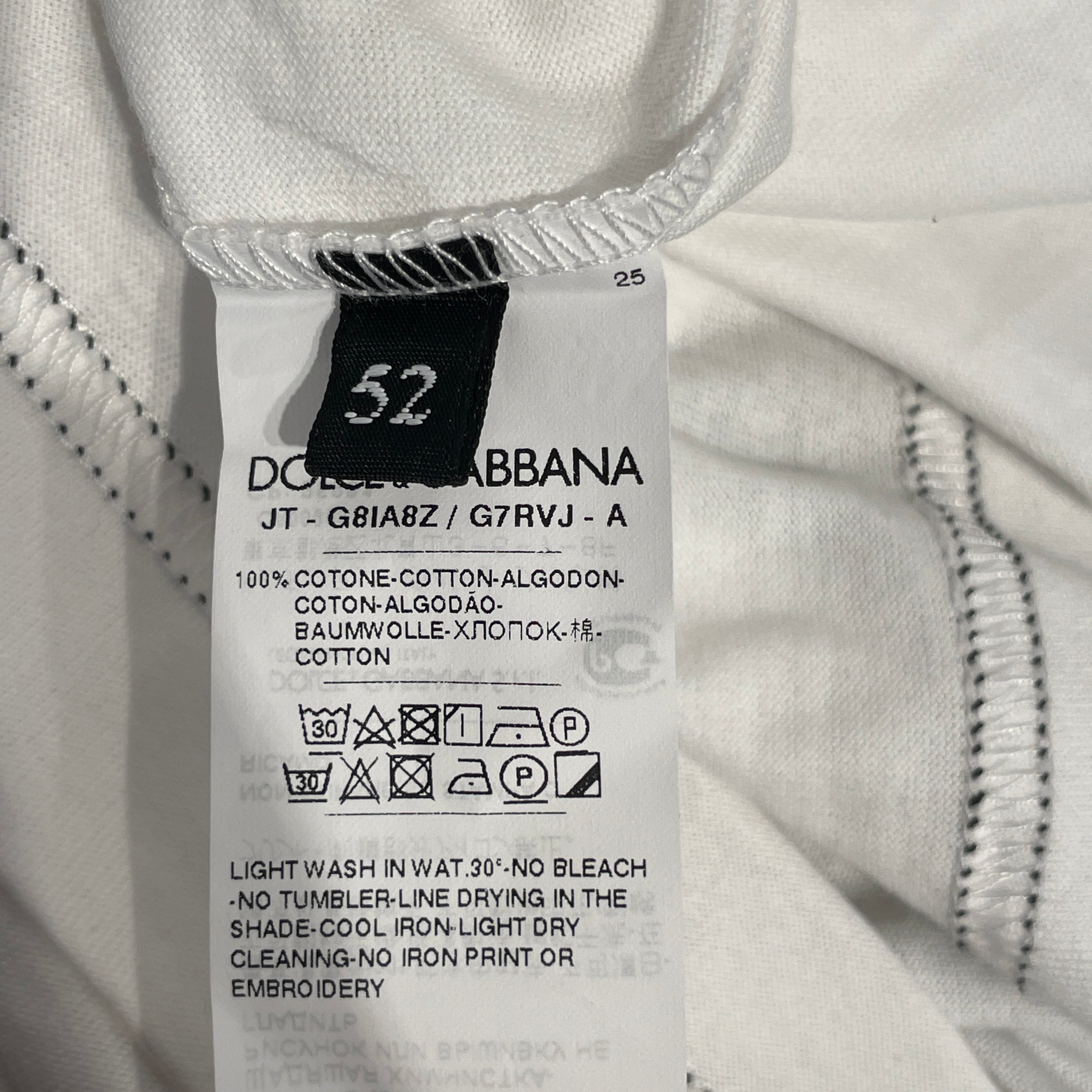 DOLCE&GABBANA/T-Shirt/52/Cotton/WHT/heart/devozione view 5