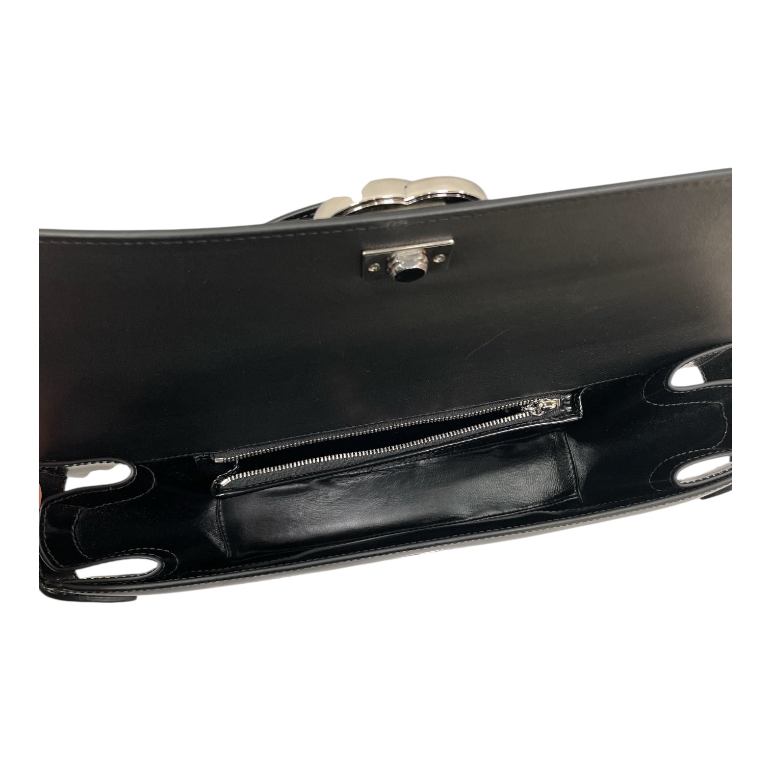 GUCCI/Hand Bag/BLK/HALF MOON TOP HANDLE view 4