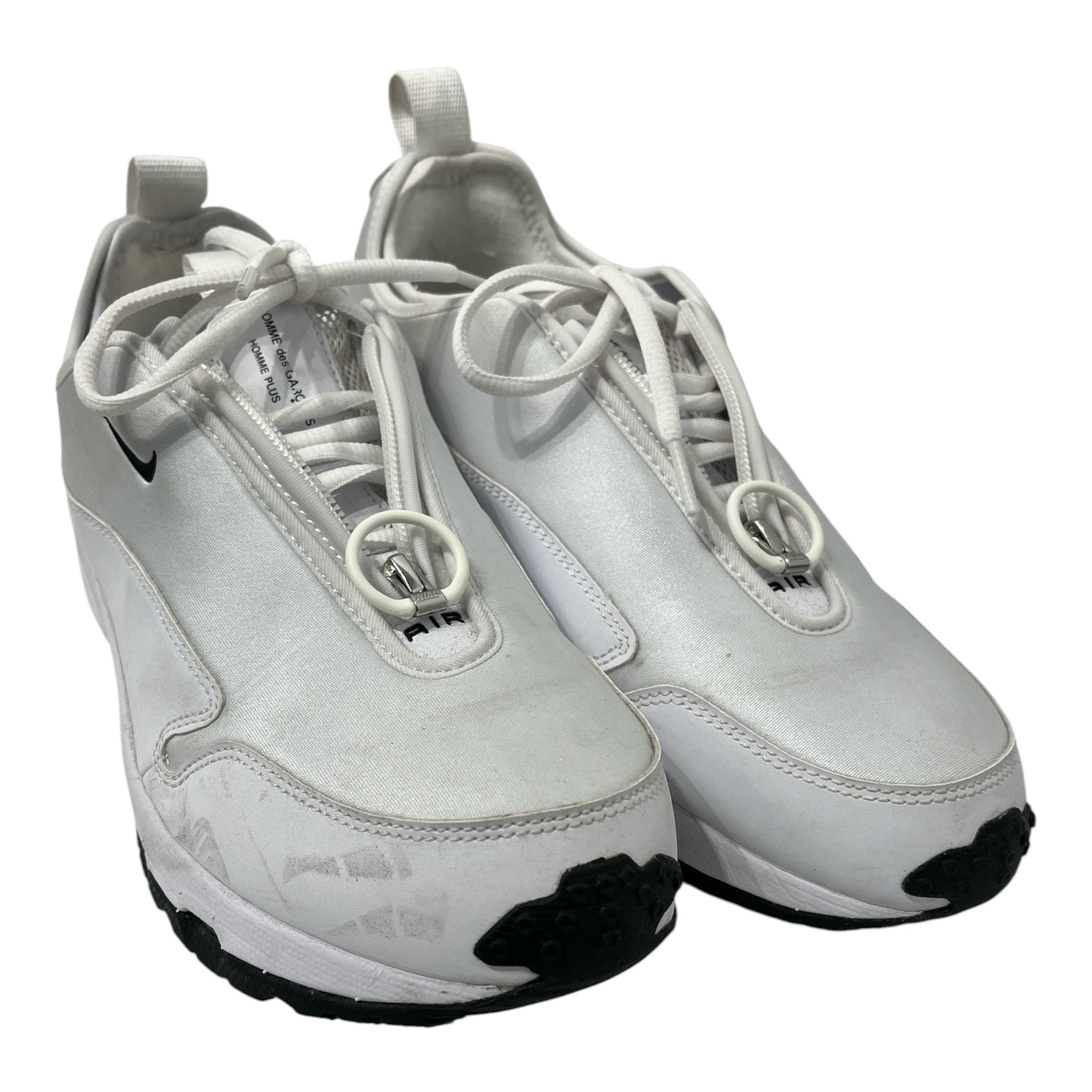 COMME des GARCONS HOMME PLUS/NIKE/Low-Sneakers/US 9/WHT/air zipper closure do8095-102 view 2