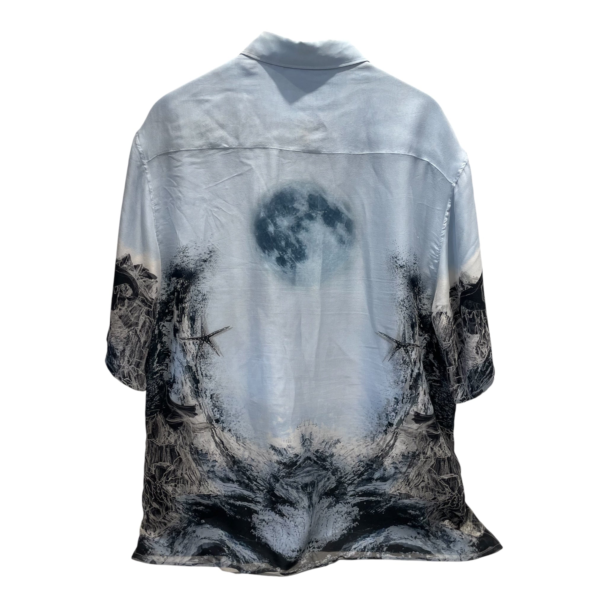 BURBERRY/SS Shirt/XL/Silk/BLU/All Over Print/ view 2
