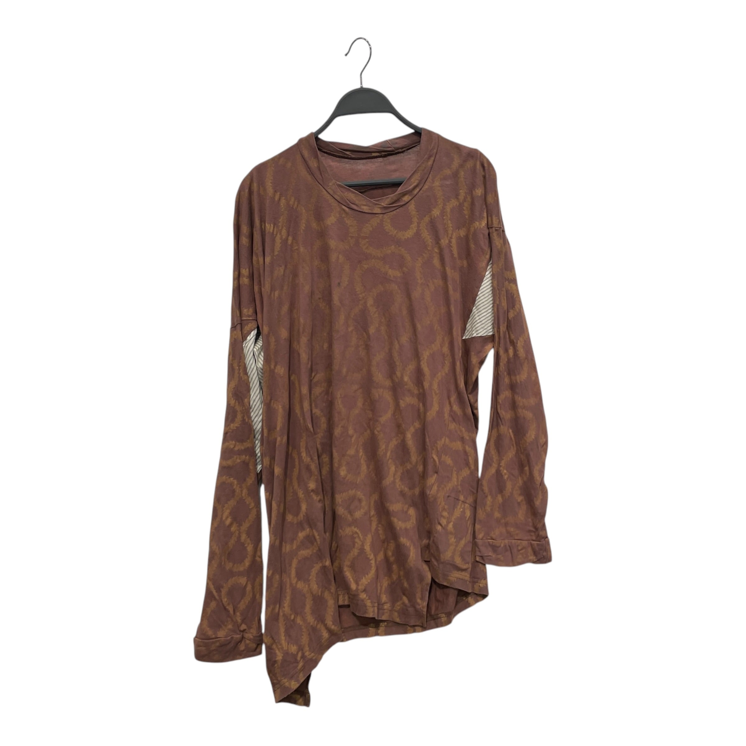 WORLDS END VIVENNE WESTWOOD/Tunic Dress/OS/All Over Print/Cotton/BRW/DRESS SHIRT PIT PATCH view 1