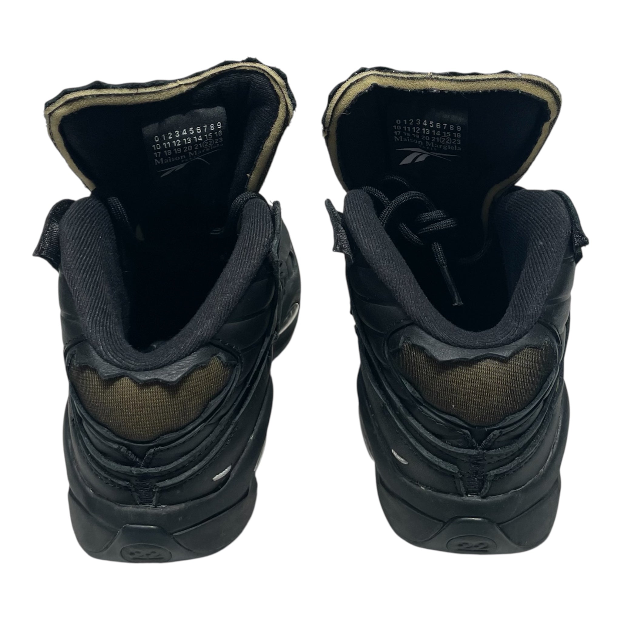 Reebok/Maison Margiela/Hi-Sneakers/US 6/Leather/BLK/QUESTION MID view 5