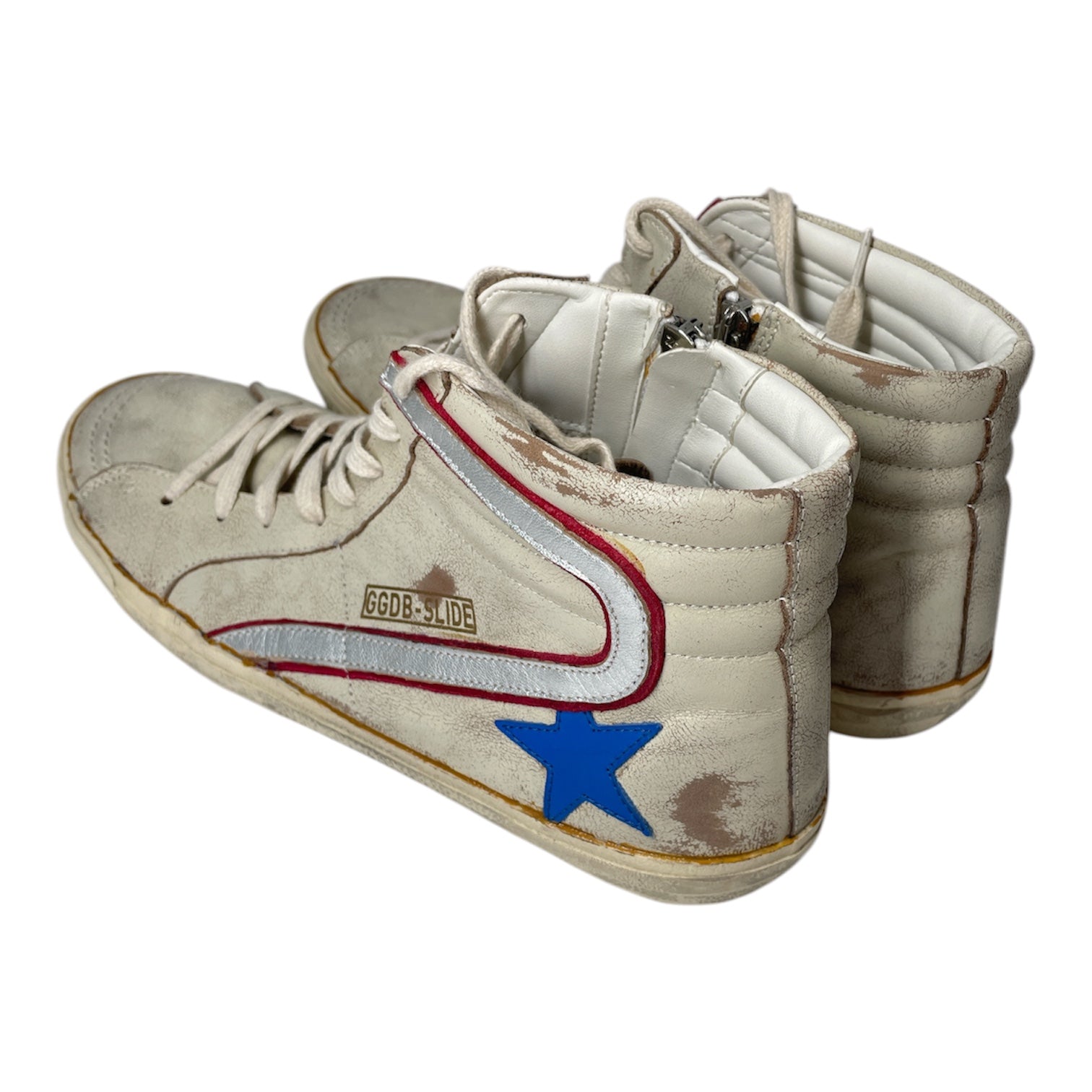 GOLDEN GOOSE/Hi-Sneakers/EU 45/Leather/WHT/SLIDE HI TOP SNEAKERS view 2