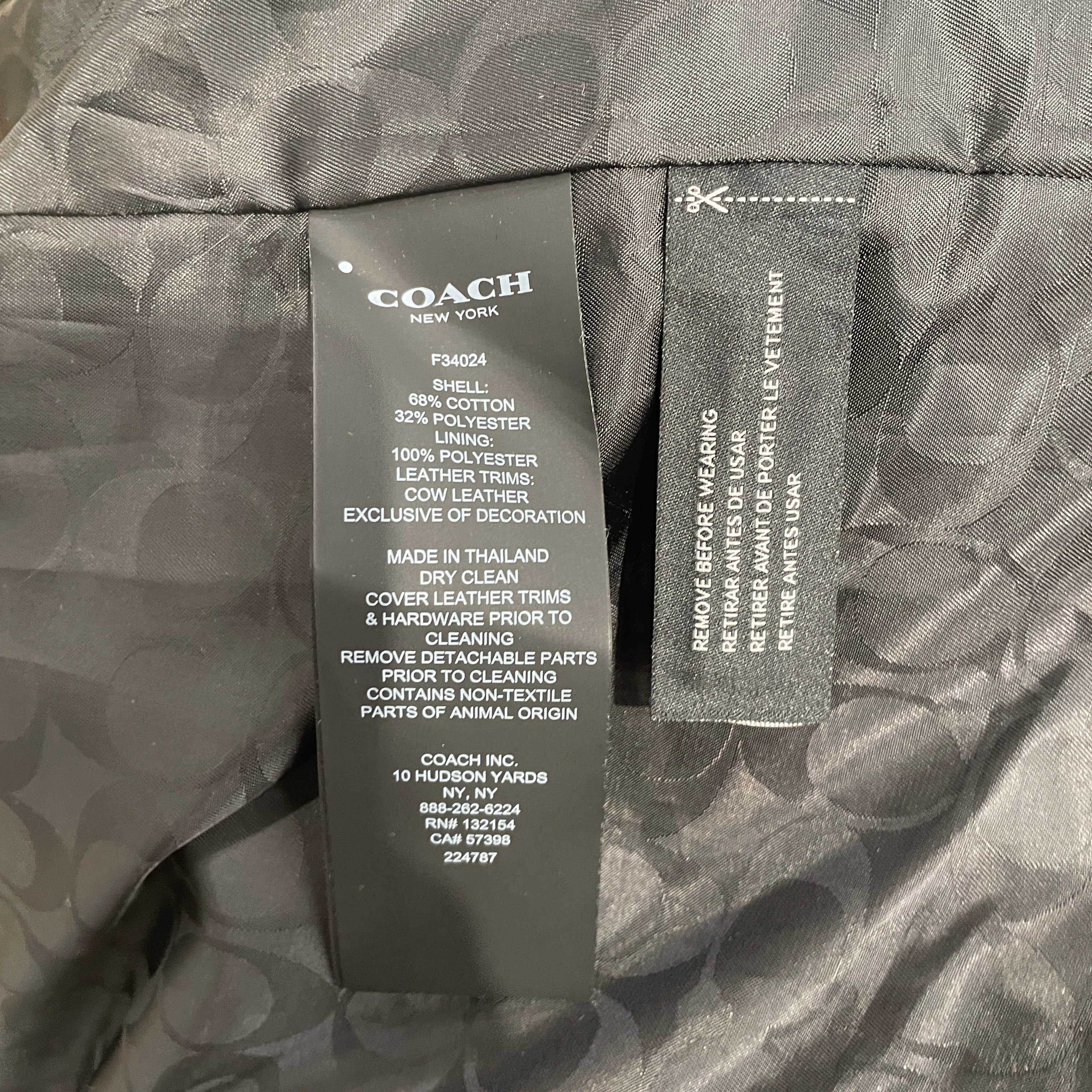 COACH/Jacket/S/Cotton/BEG/COACH CLASSIC TRENCH COAT BEG view 4