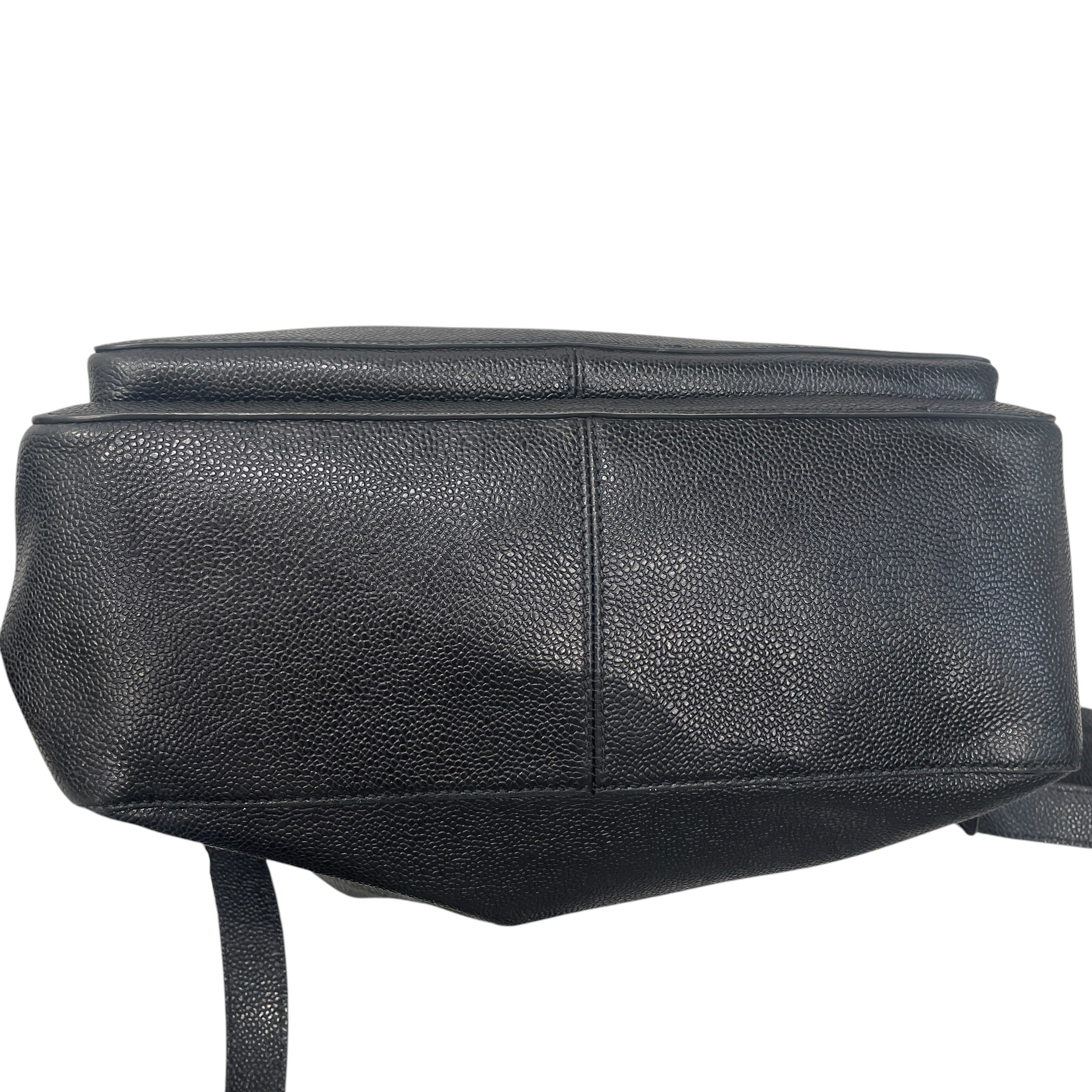 THOM BROWNE. NEW YORK/Backpack/Leather/BLK/PEBBLED LEATHER PACK/GLD HARDW view 3