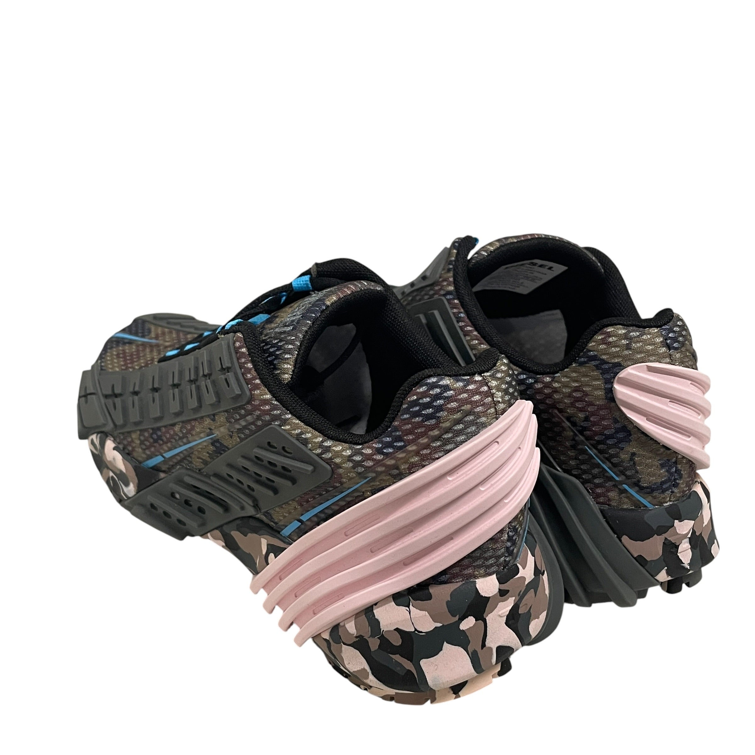 DIESEL/Low-Sneakers/US 8.5/GRY/pink view 2