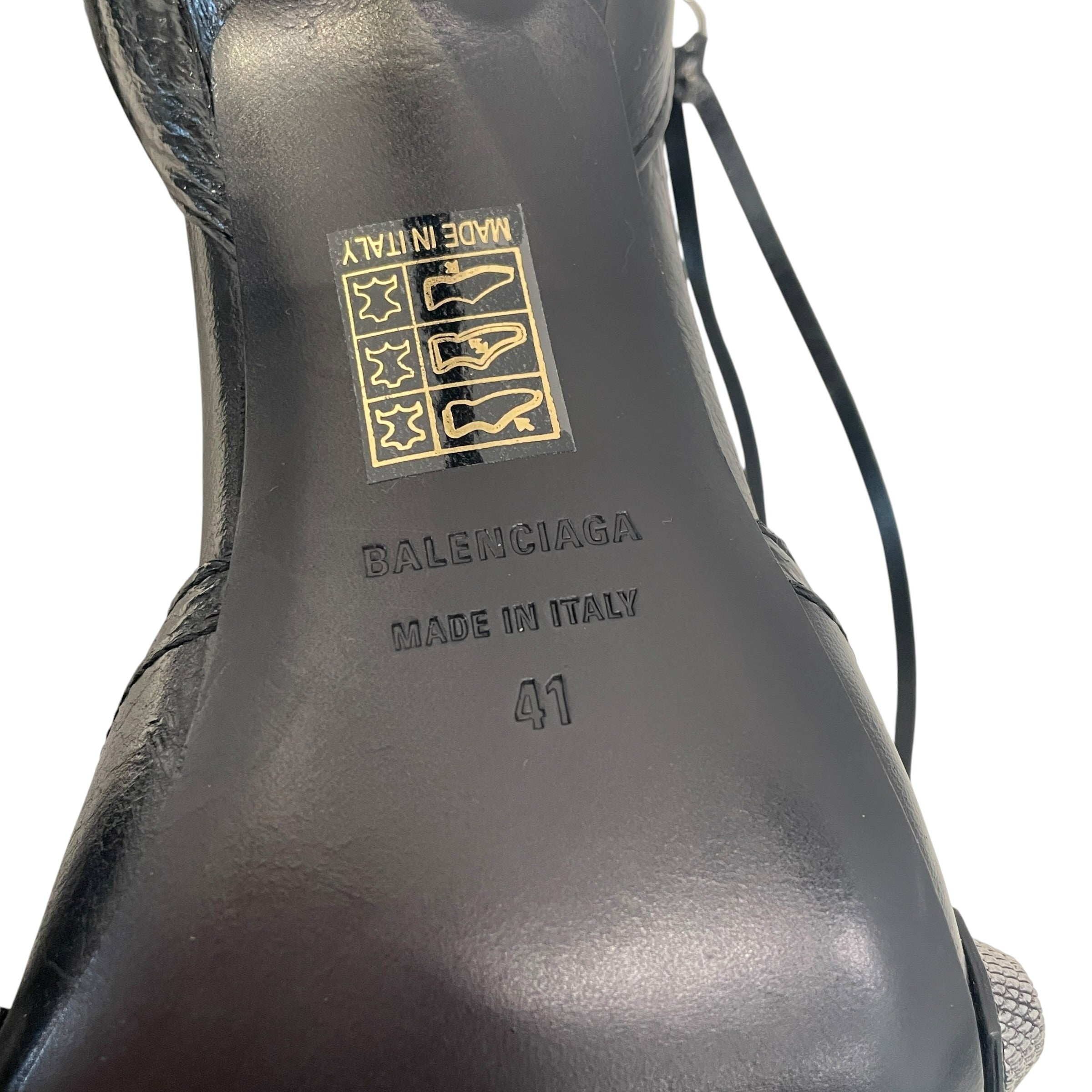 BALENCIAGA/Heels/EU 41/Leather/BLK/CAGOLE / STUDED view 4