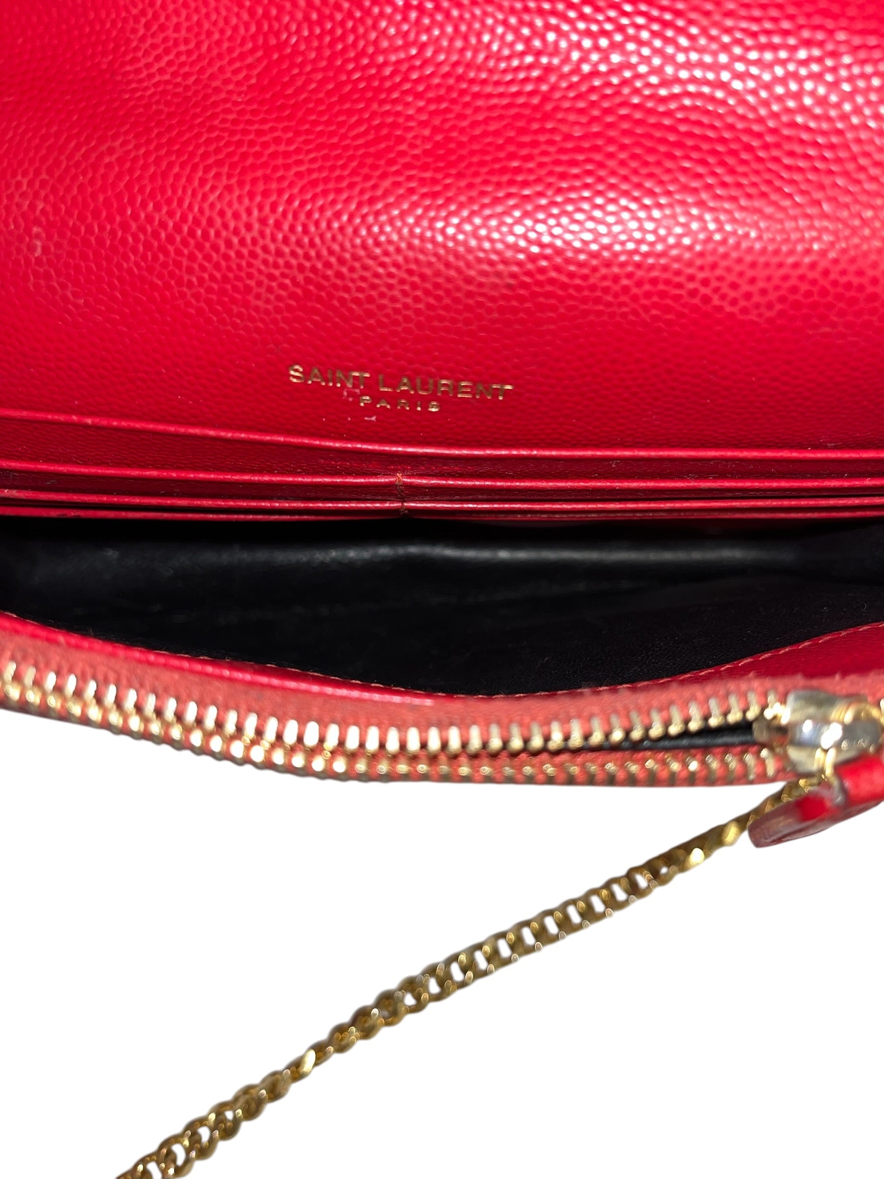 SAINT LAURENT/Cross Body Bag/Leather/RED/ view 6